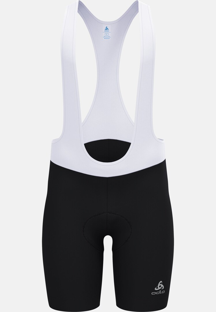 The Essentials cycling bib shorts in white black High
