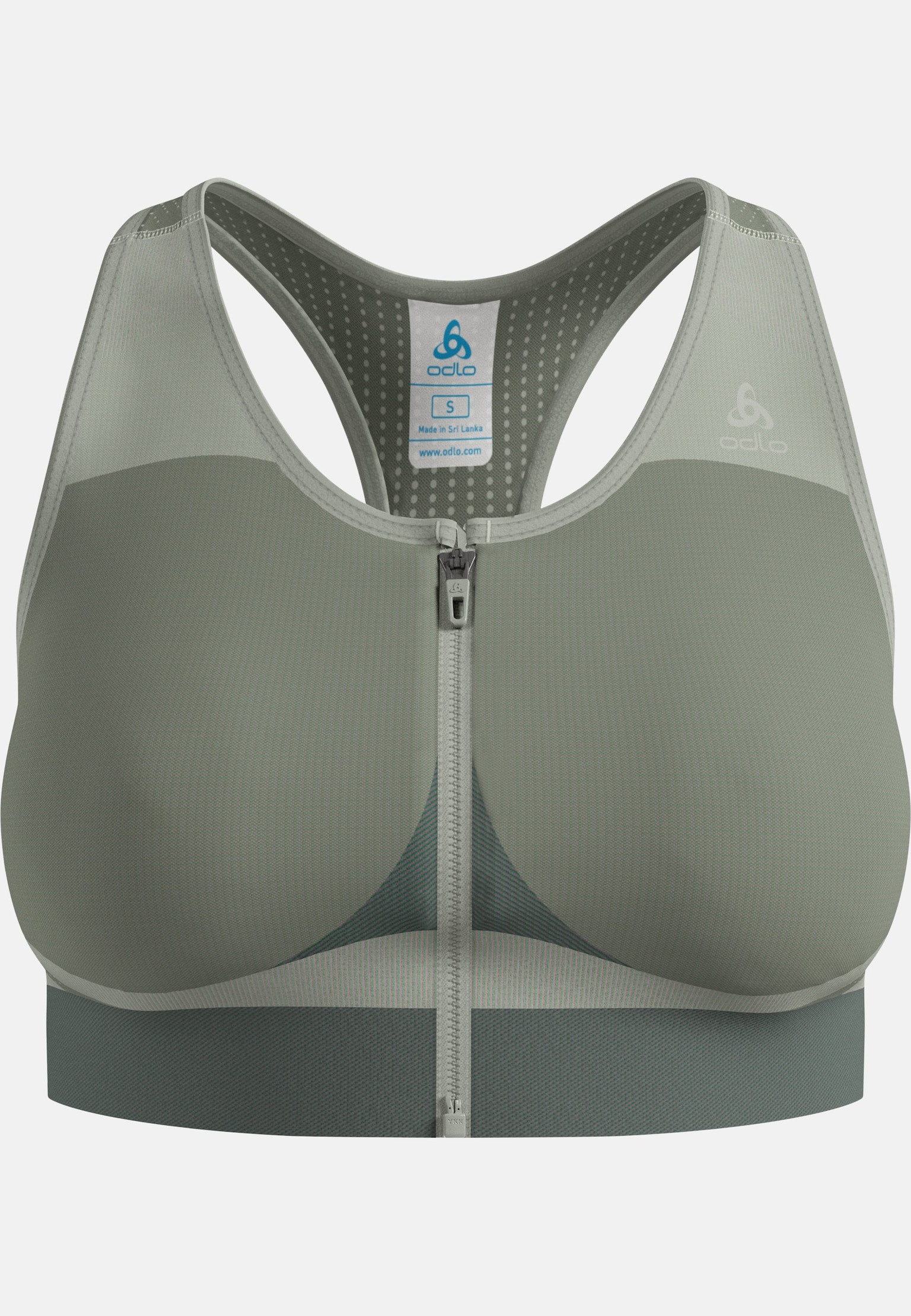 Reggiseno sportivo Seamless con zip a sostegno elevato