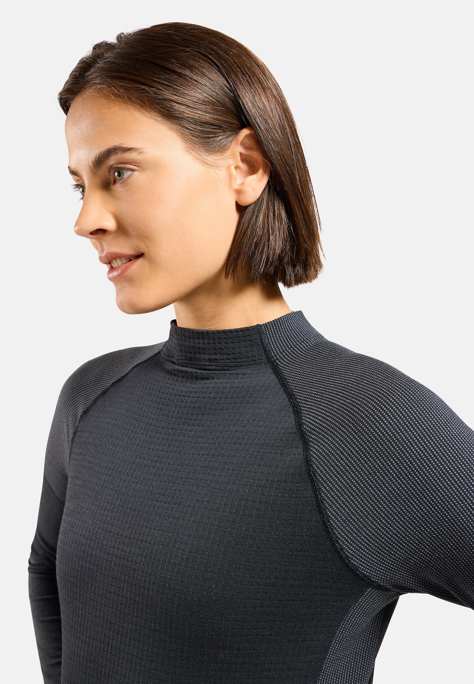 The Seamless Performance Wool crewneck base layer top