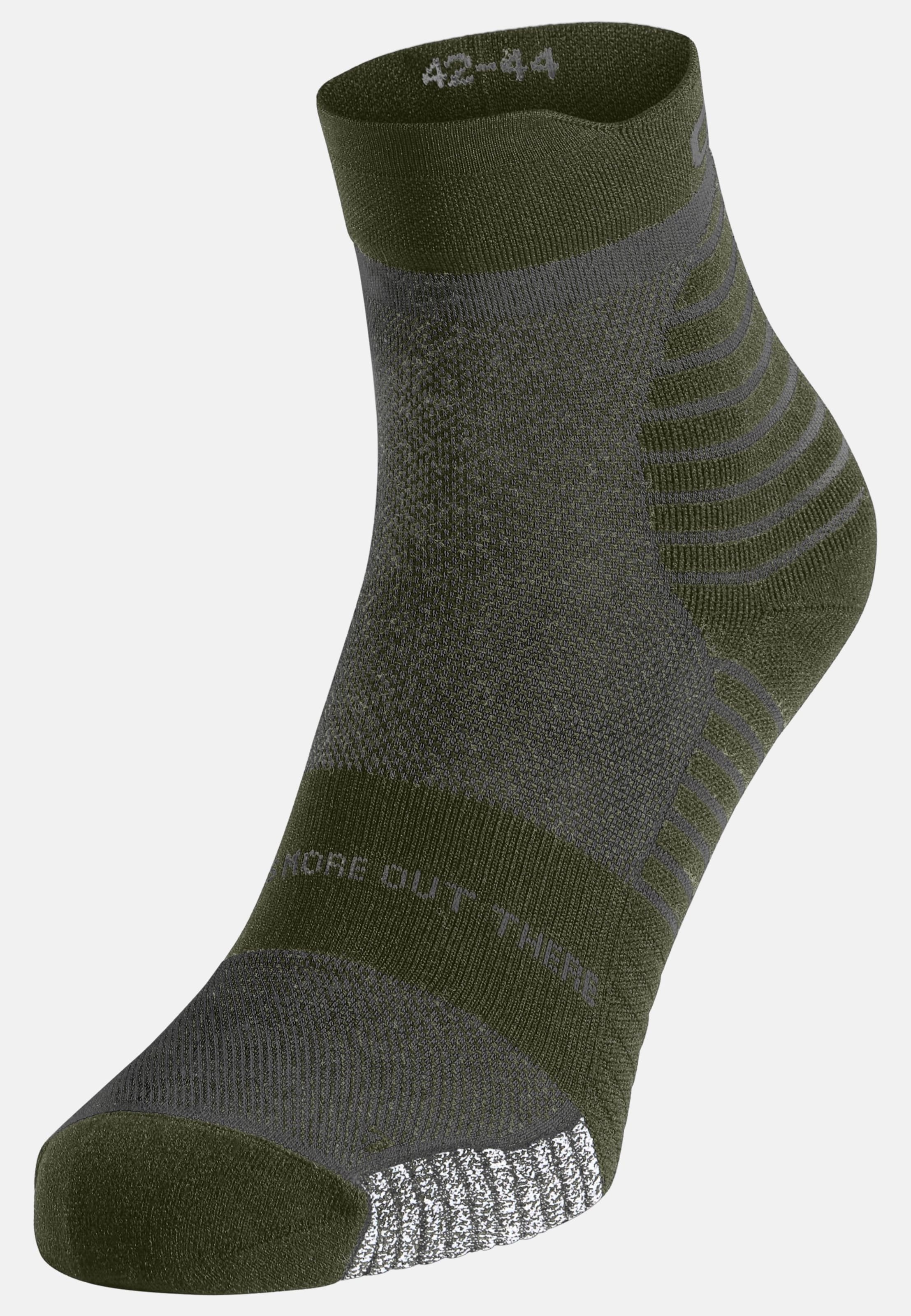 Odlo Performance Merino Trail Sneaker-Socken - Trail Running, Wandern - grün, 45-47