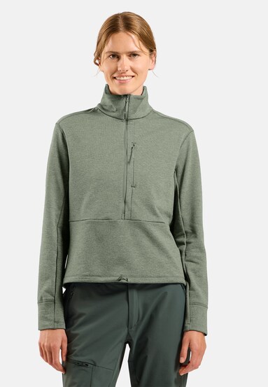 Essentials Multisport Mid Layer aus Grid-Fleece mit Halbreissverschluss