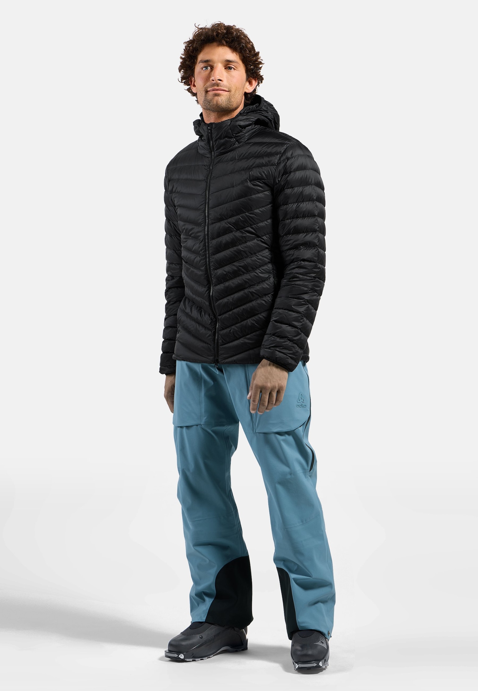 Kompakte X-Alp Daunenjacke mit Kapuze