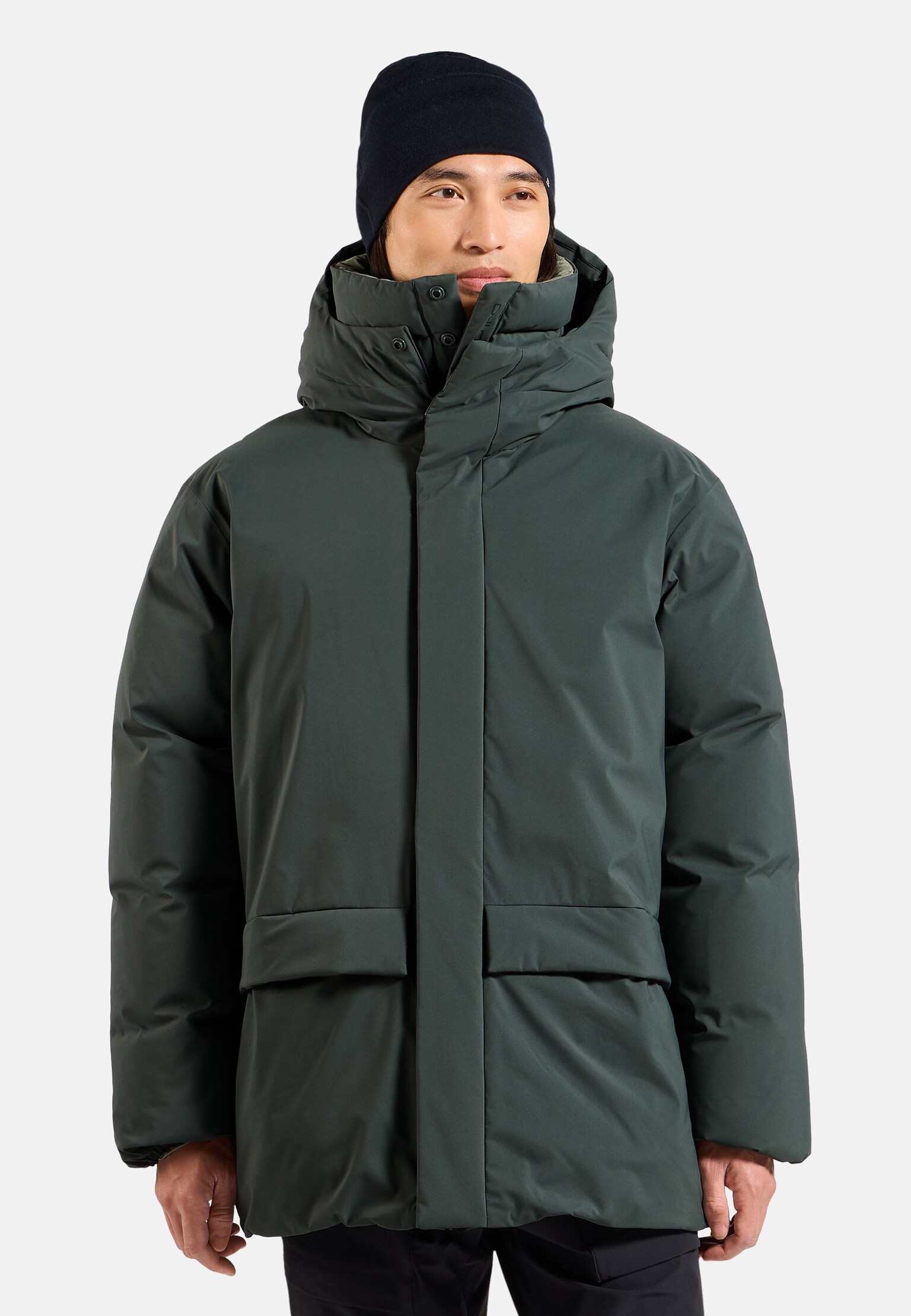 Parka à capuche réversible en duvet Ascent