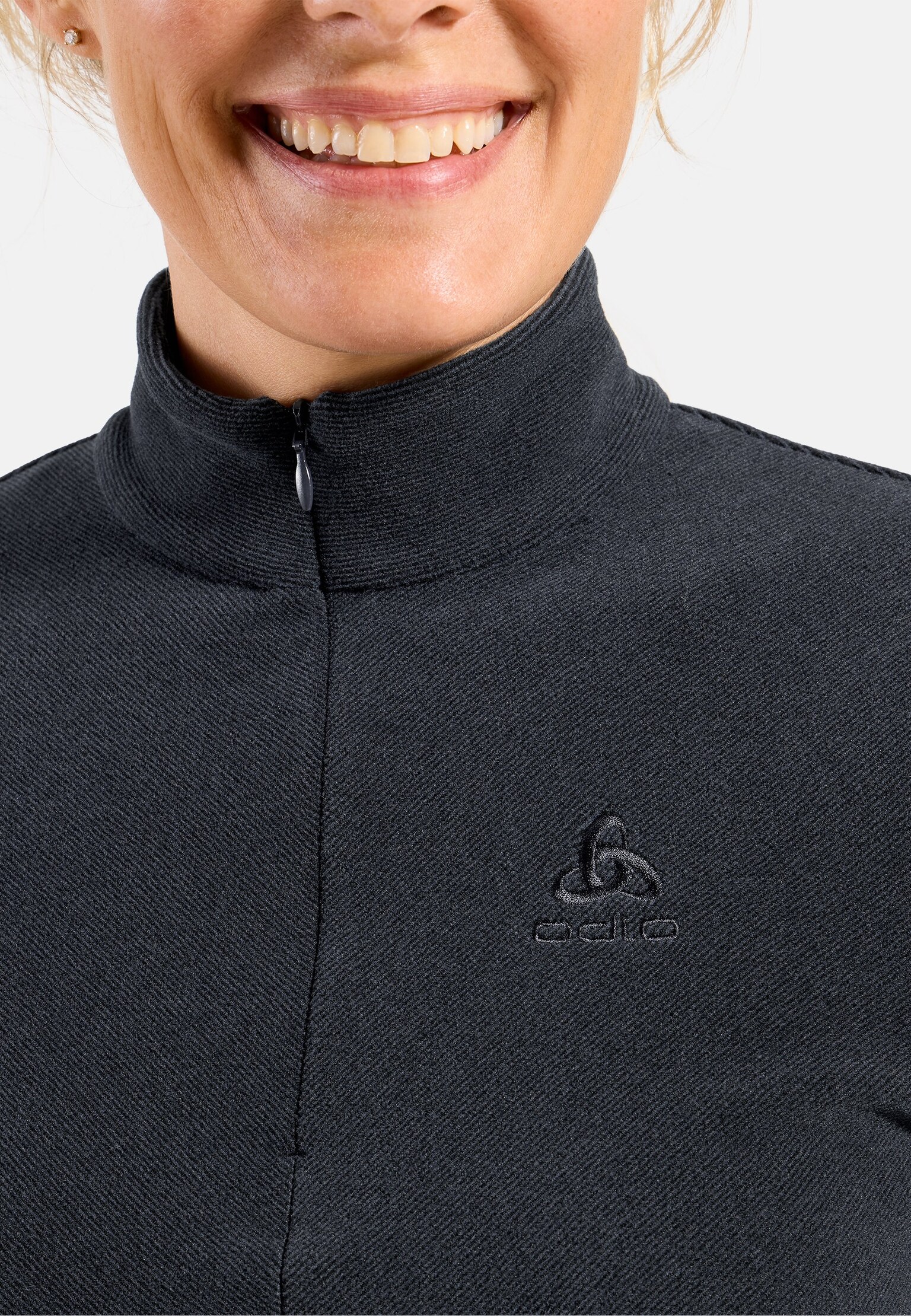 Pull technique à col ½ zippé Roy pour femme