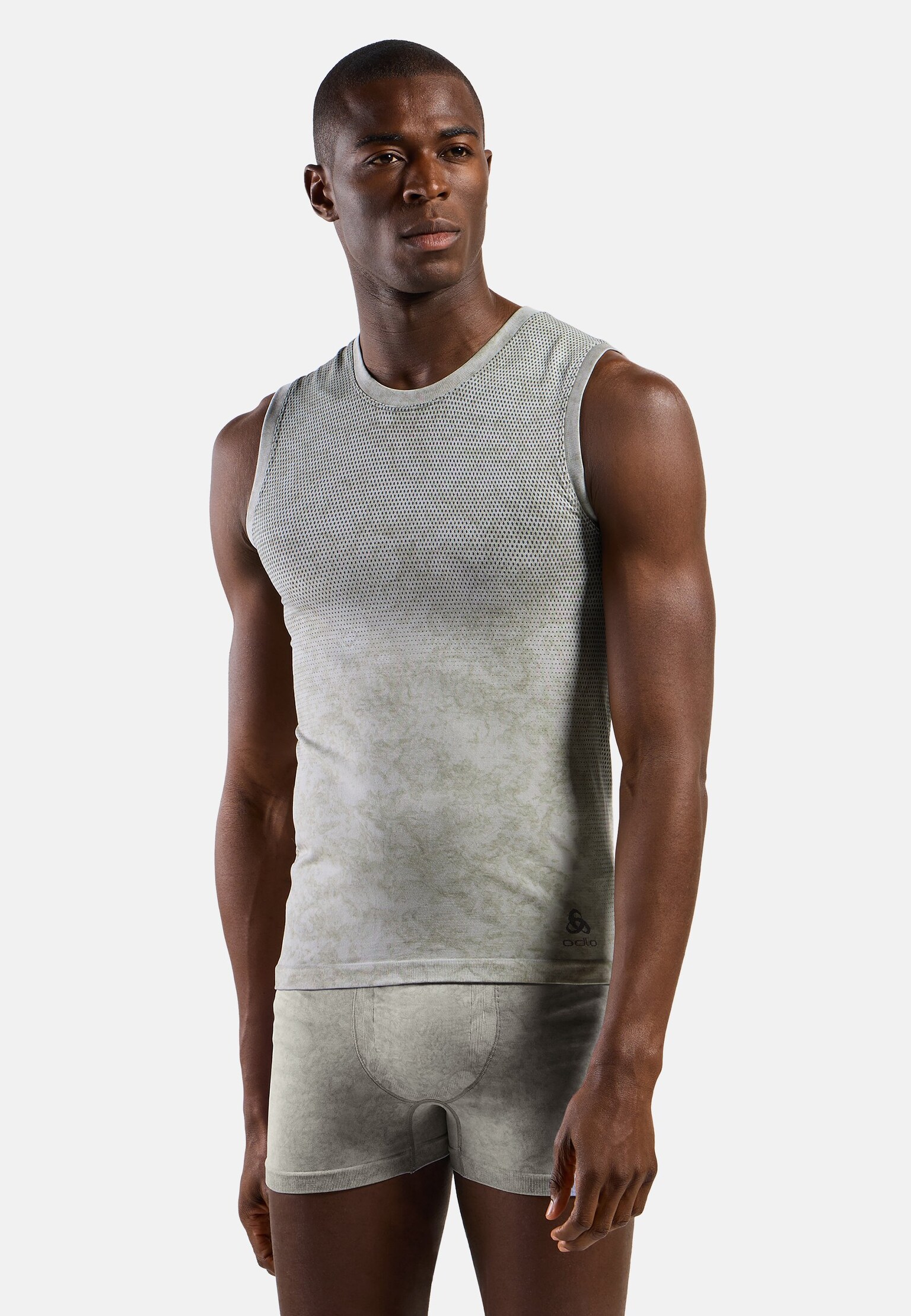Ärmelloser Performance Light Base Layer mit Rain-Dye-Effekt