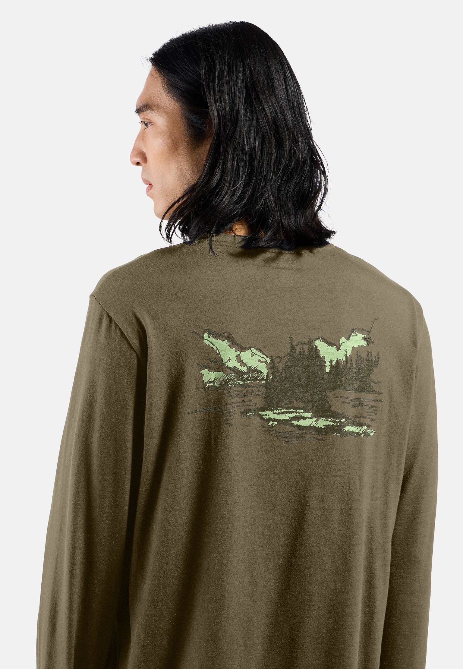 Ascent Merino 160 Langarmshirt mit TMOT-Print