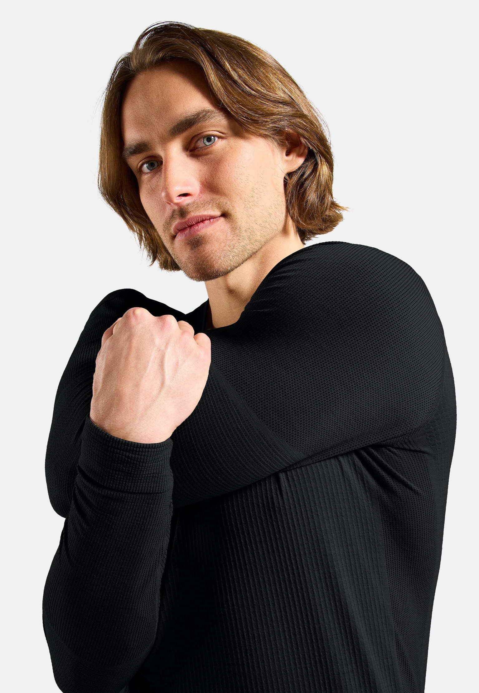 Haut technique à col rond Seamless Performance Wool