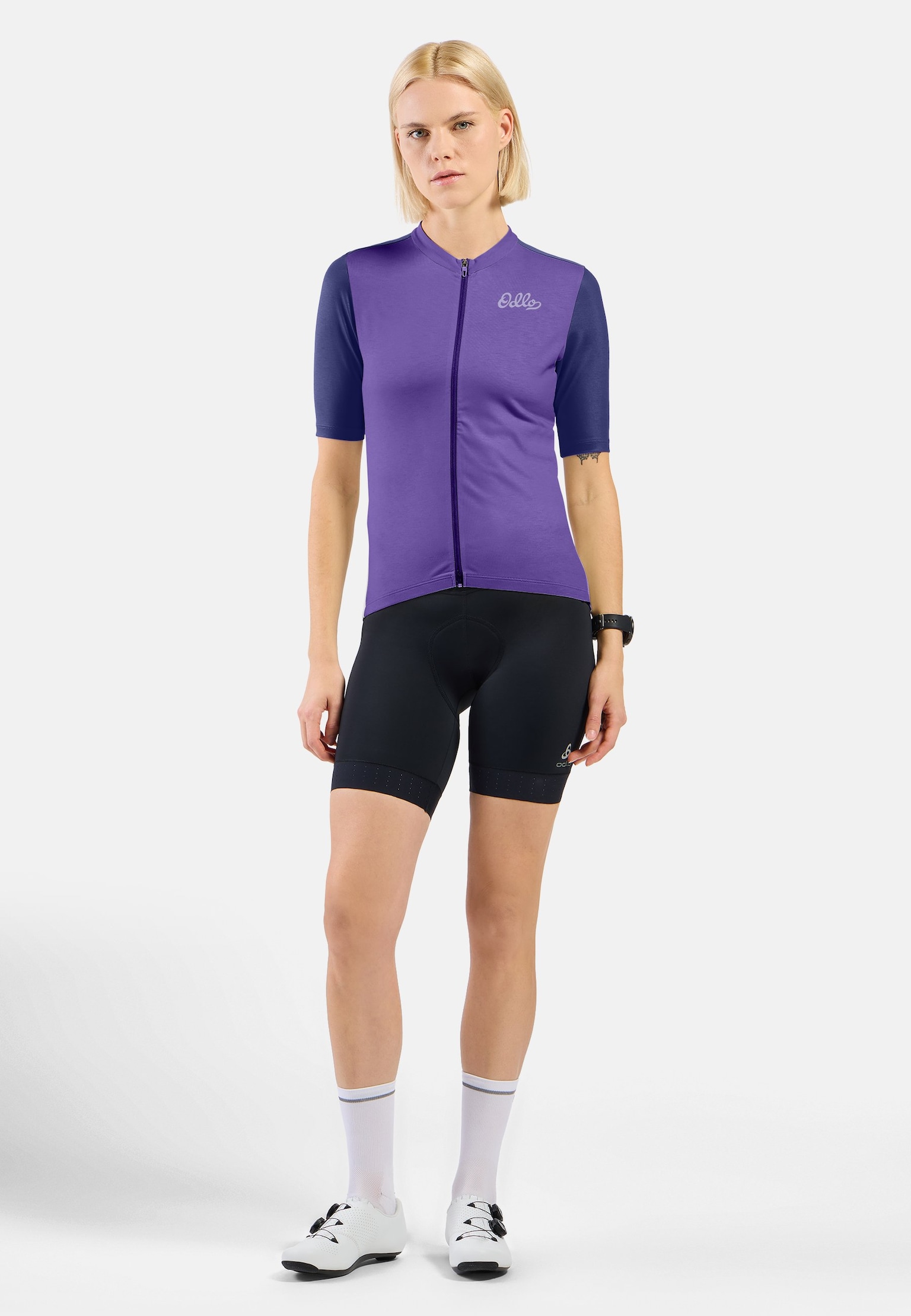 Essential Heritage Print Cycling T-Shirt Full-Zip