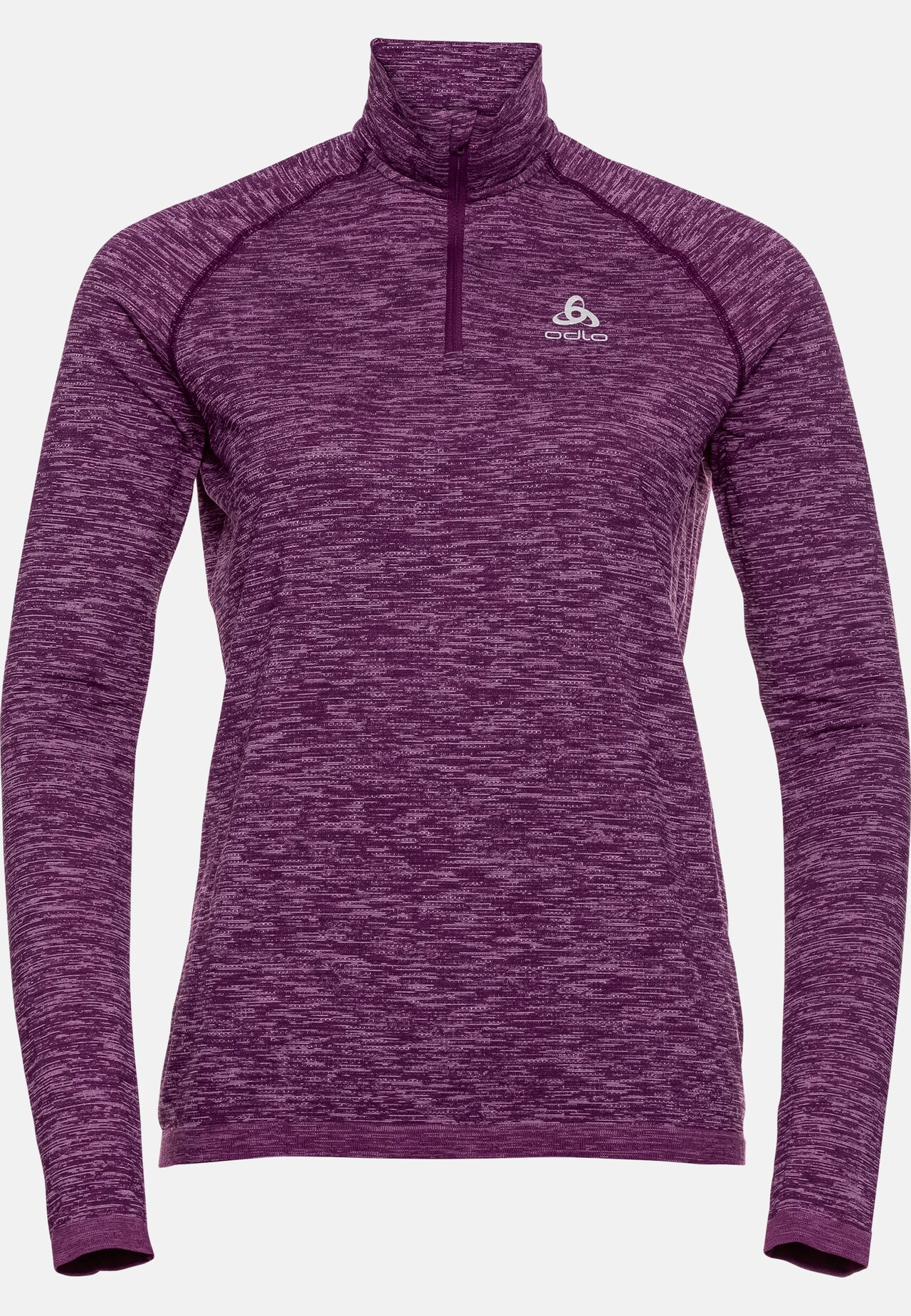 Mid layer a manica lunga con mezza zip Run Easy Yakwarm da donna