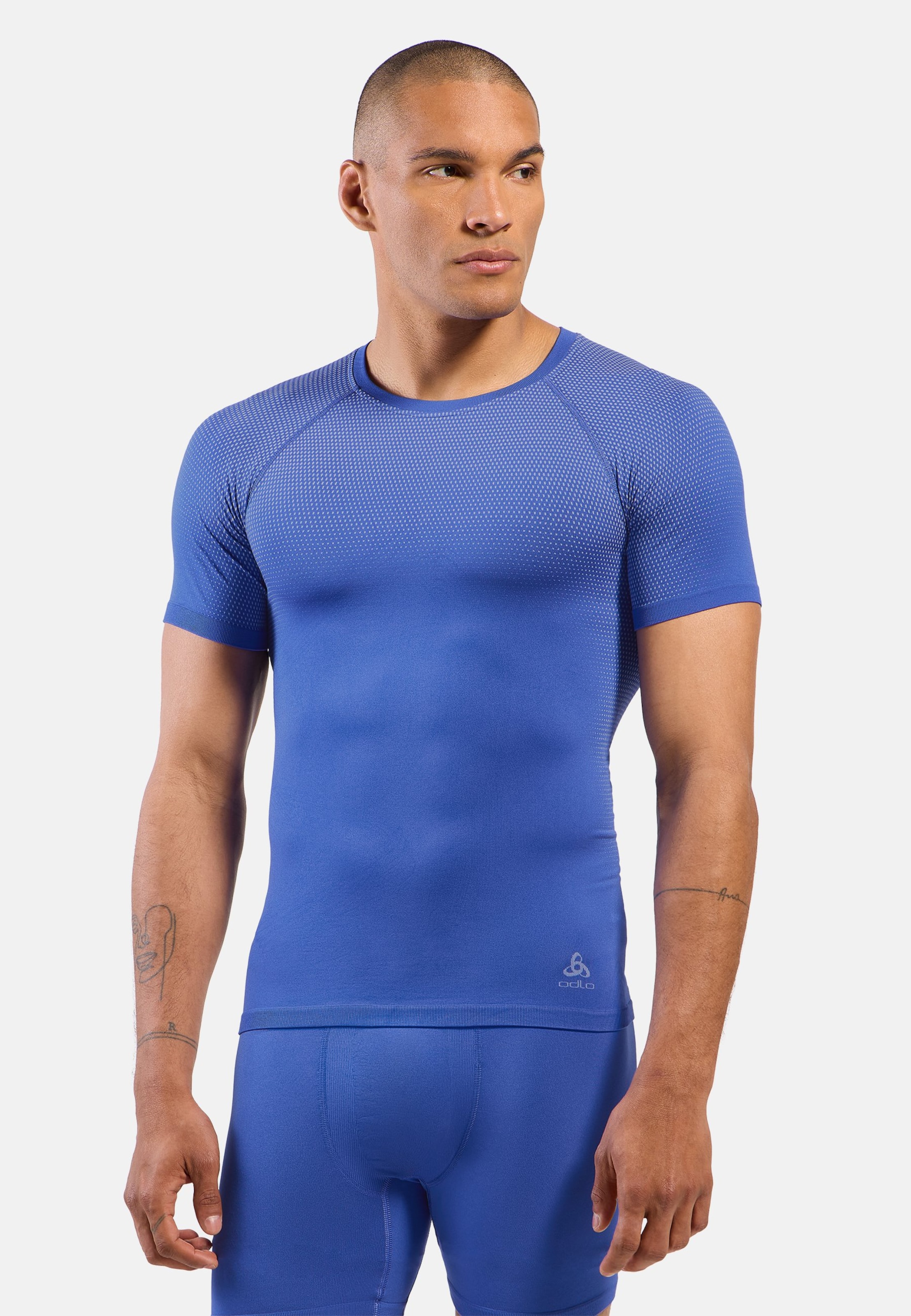 Odlo Performance Light Base Layer T-Shirt für Herren - Trail Running, Wandern - blau, L
