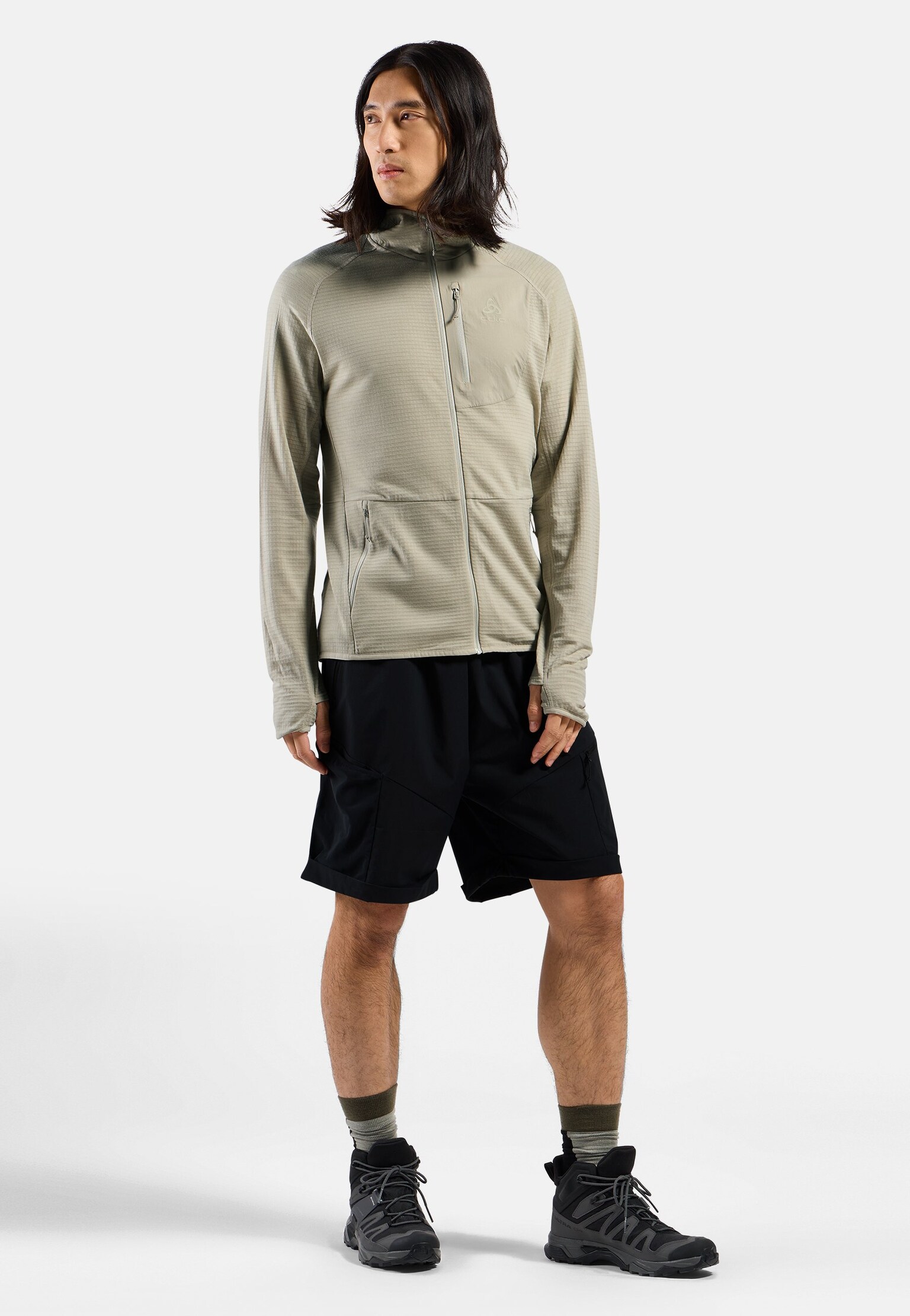 The Ascent mid layer hooded zip