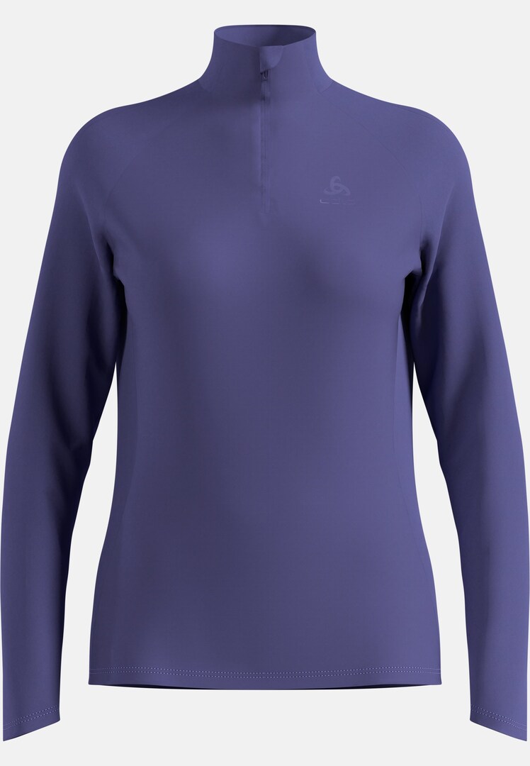 The Essentials Ceramiwarm half-zip mid layer in Skipper Blue