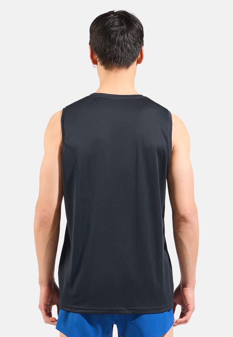 Essentials-basislaaghardloopsinglet voor heren