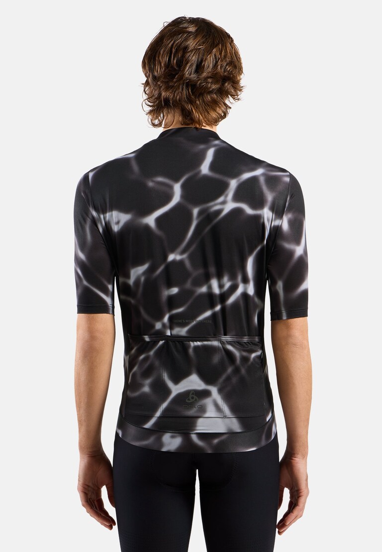 The Zeroweight Pro Chill-Tec full-zip print cycling jersey