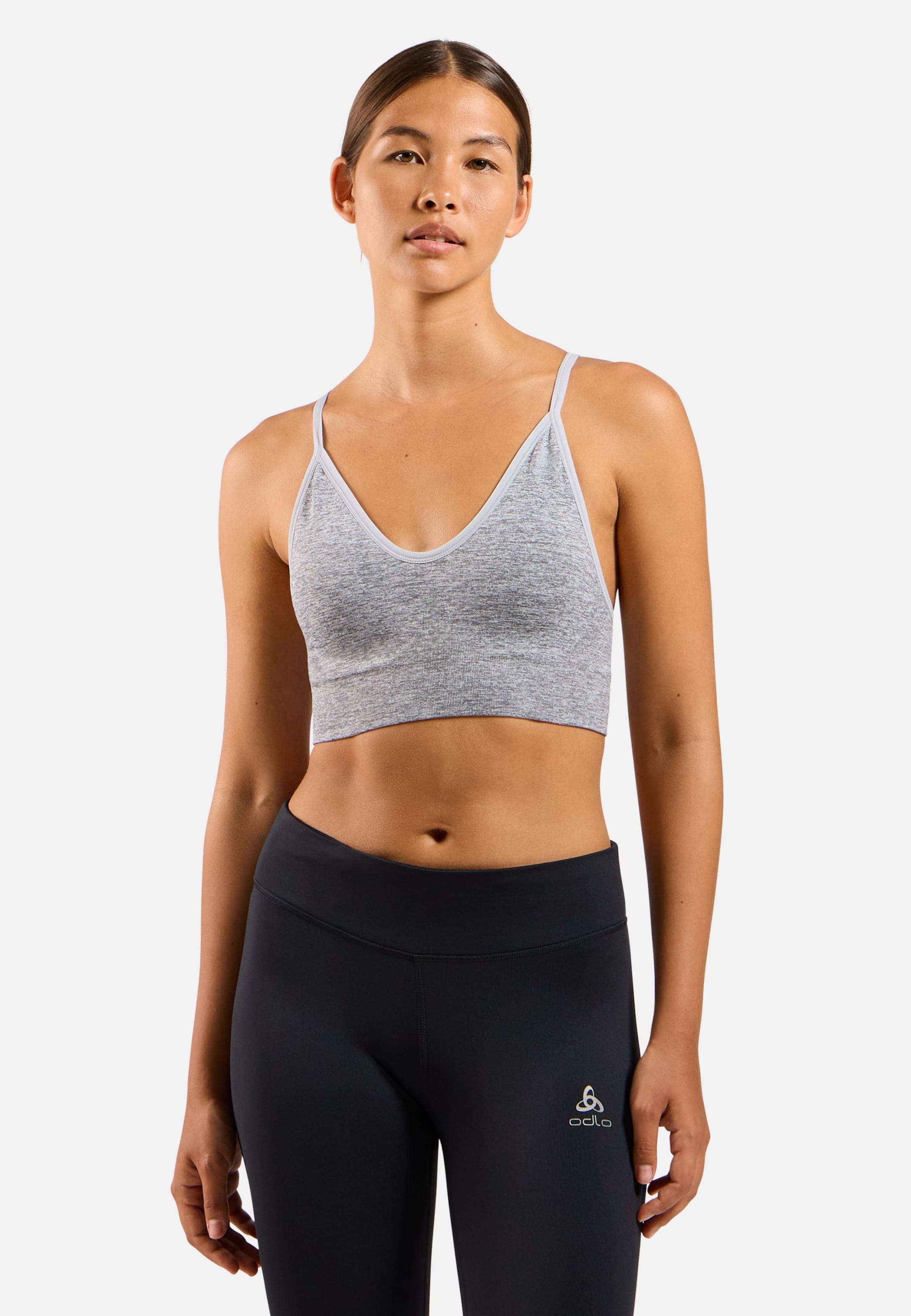 Odlo Padded Seamless Soft 2.0 Sport-BH für Damen, XS, grau