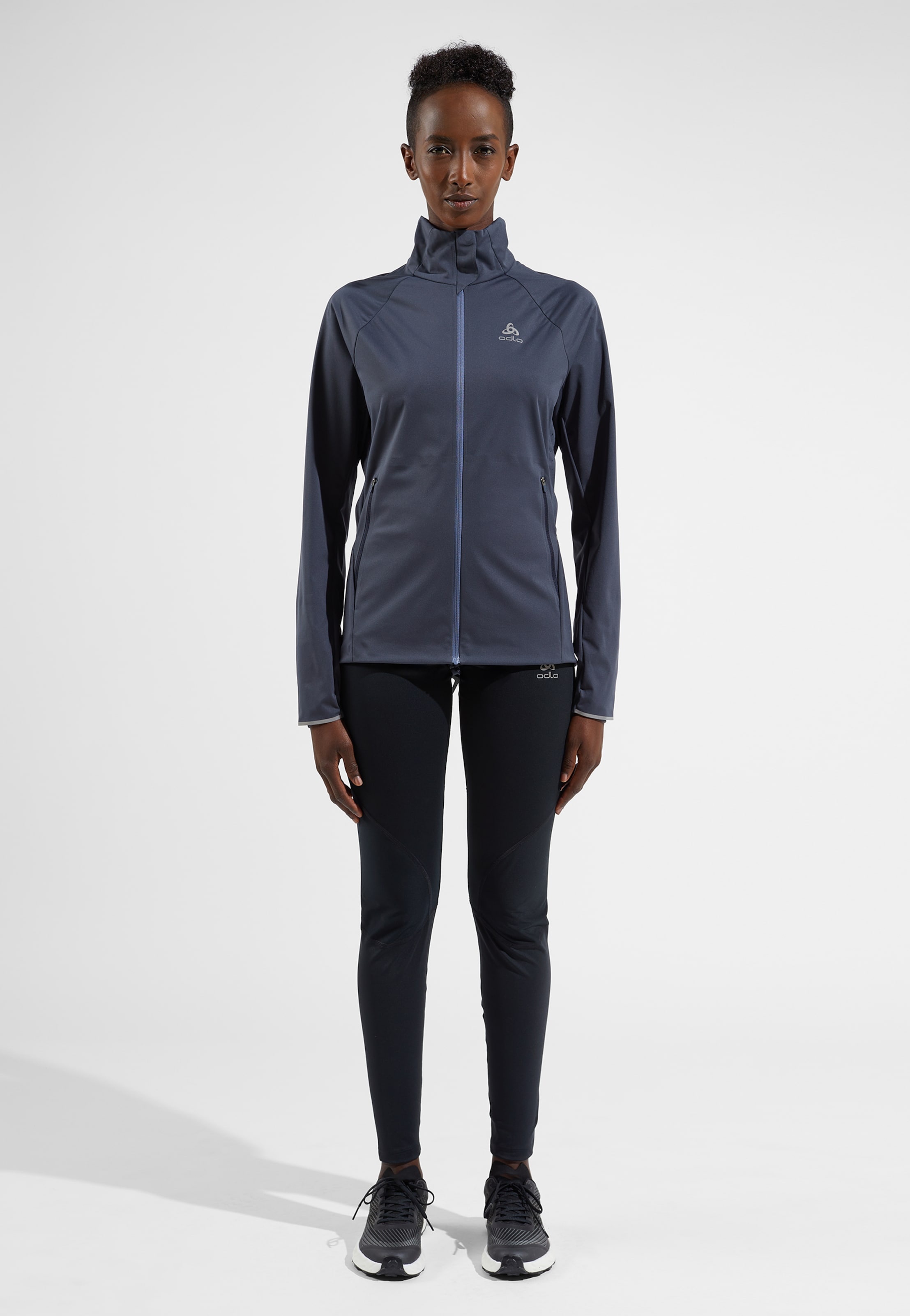 Odlo Zeroweight Pro Warm Laufjacke für Damen, S, blau