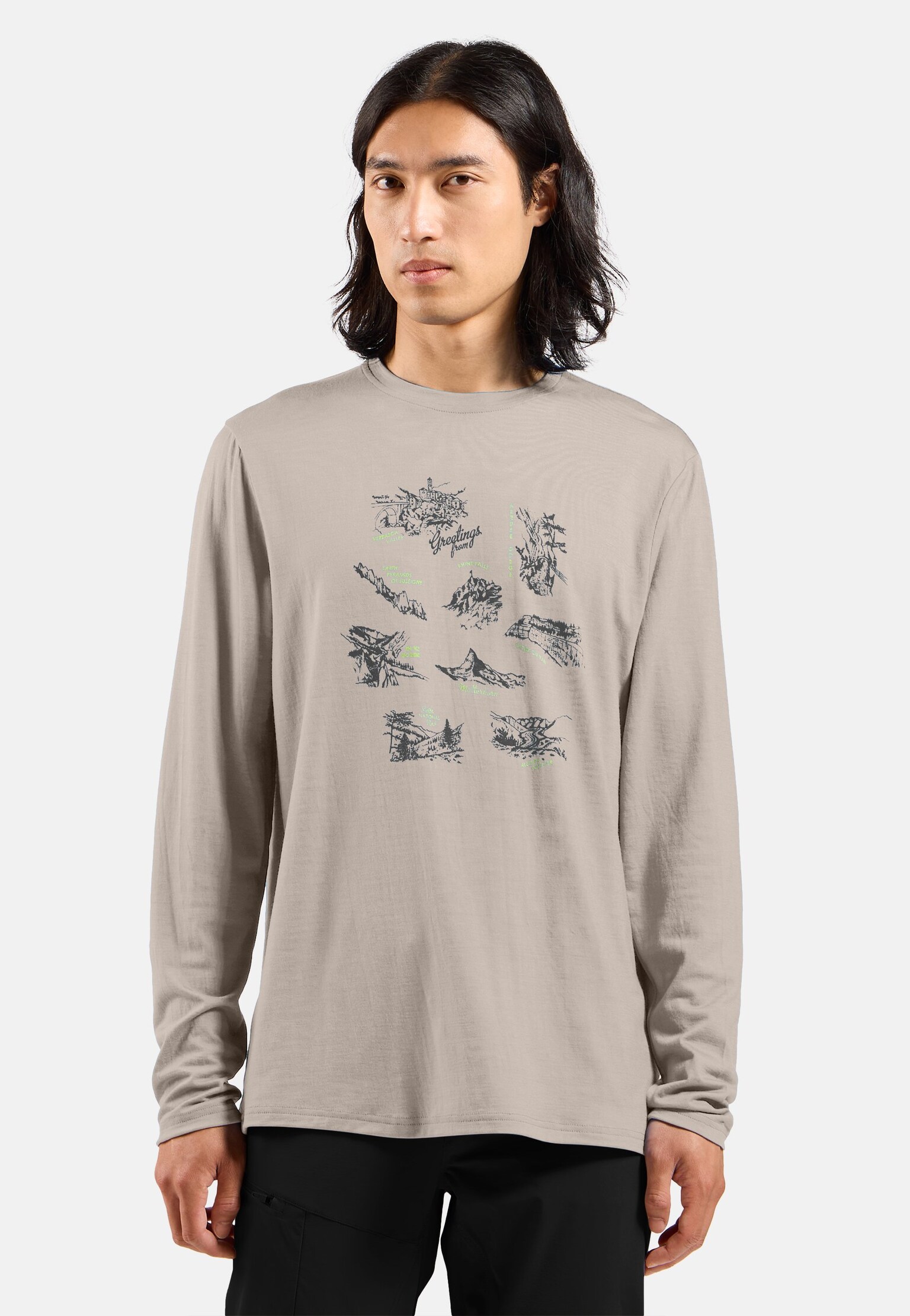 Ascent merino 200 Swiss Explorer longsleeve