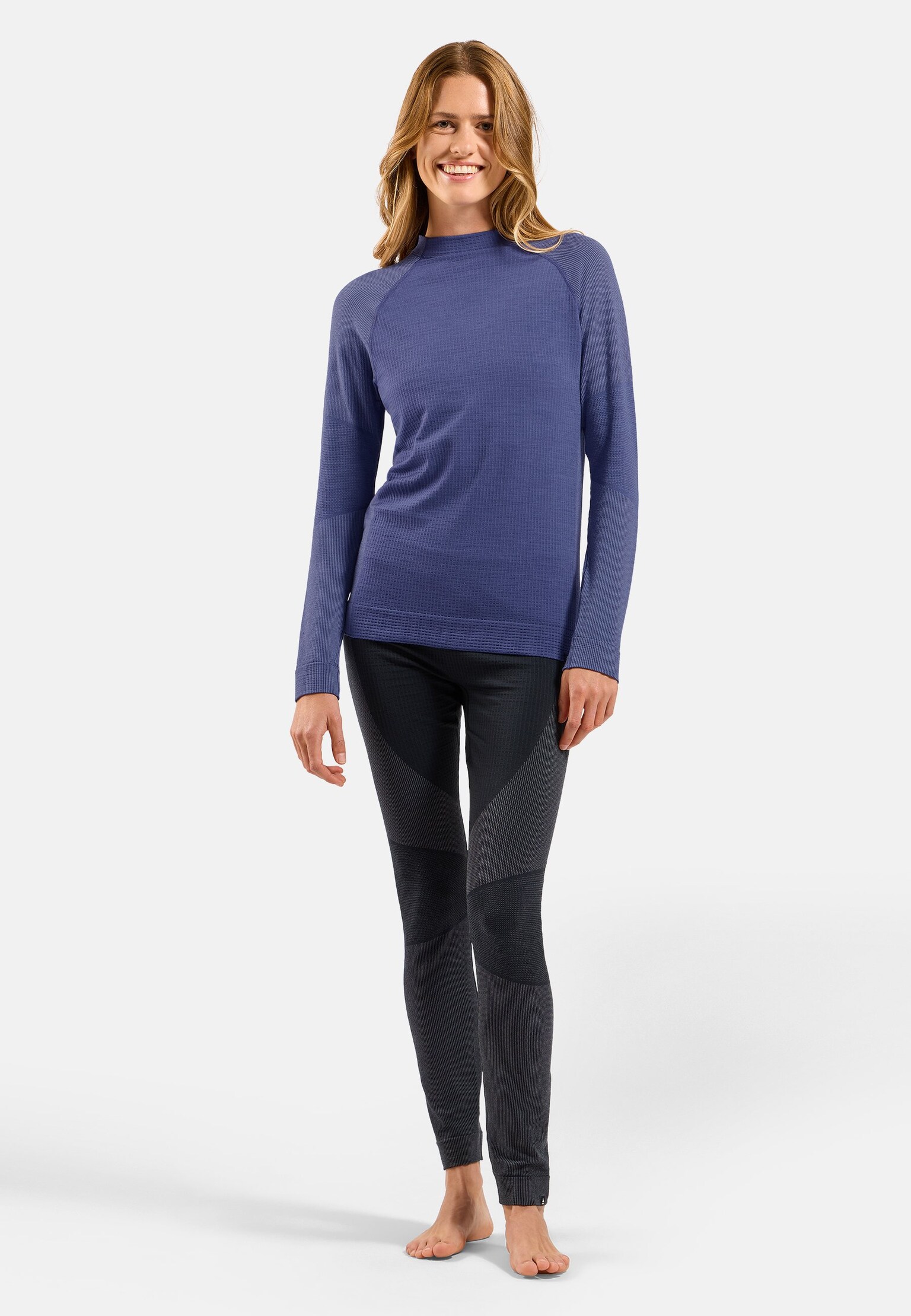Seamless Performance Wool Funktionsshirt mit Rundhalsausschnitt