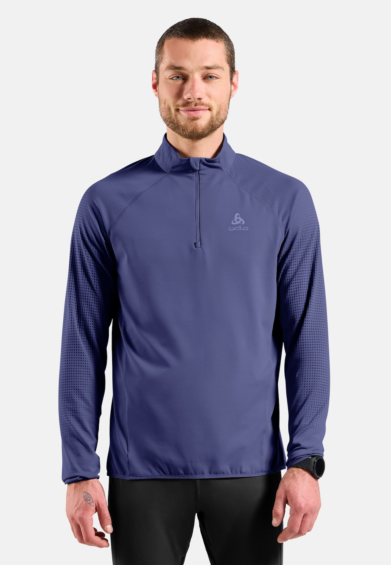 Felpa da running Zeroweight Warm a mezza zip