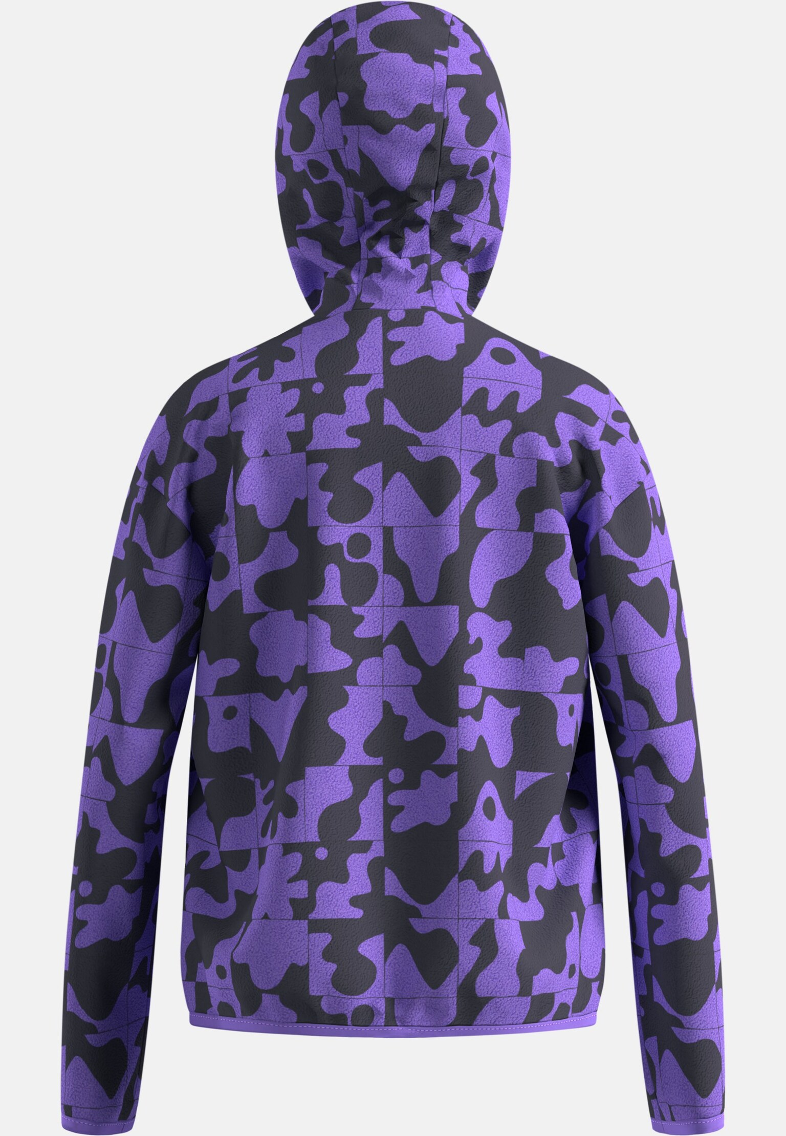 Adventurer Fleecejacke mit Kapuze und Print