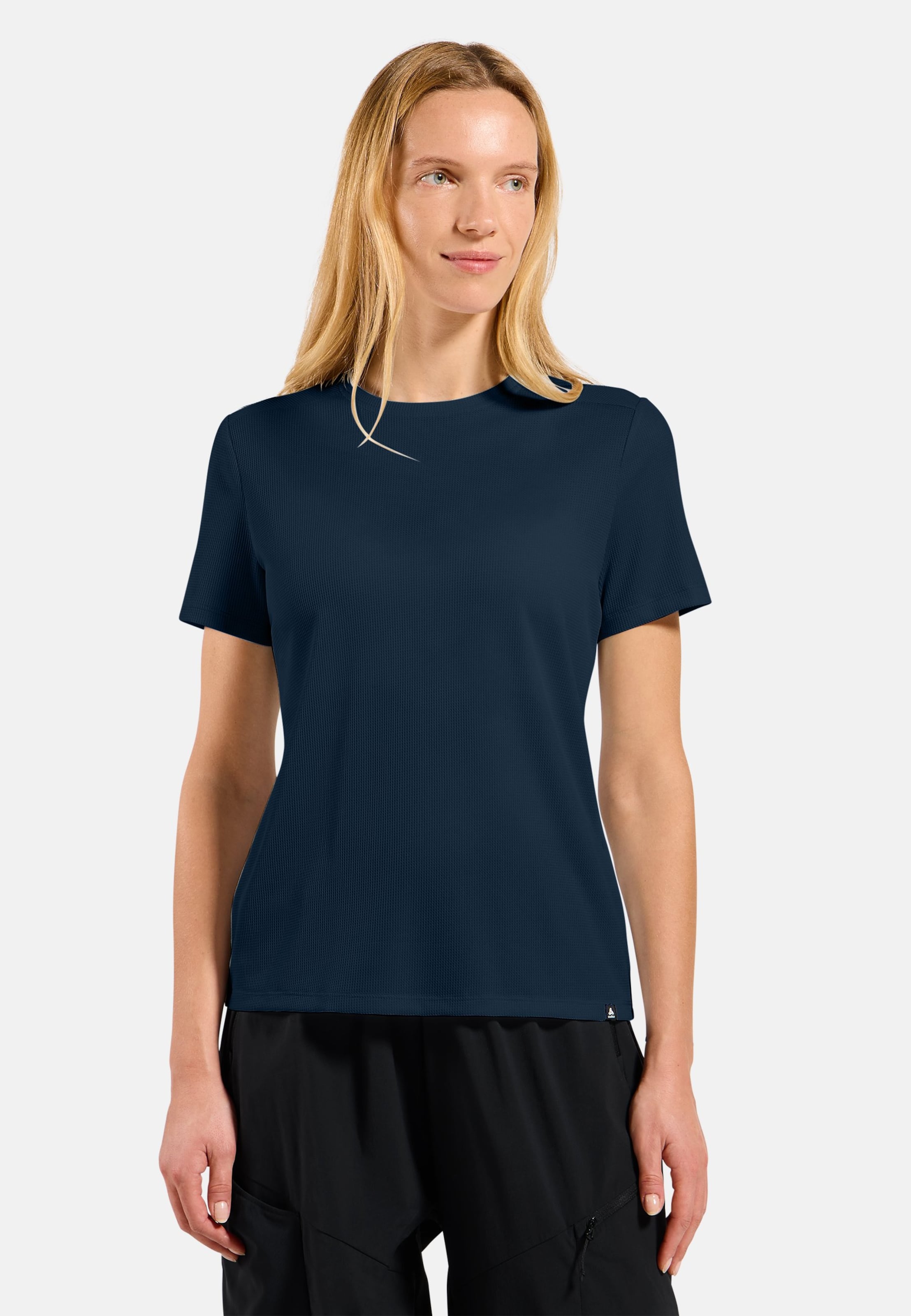 Odlo Cubic Light T‑Shirt mit Rundhalsausschnitt für Damen, M, marineblau