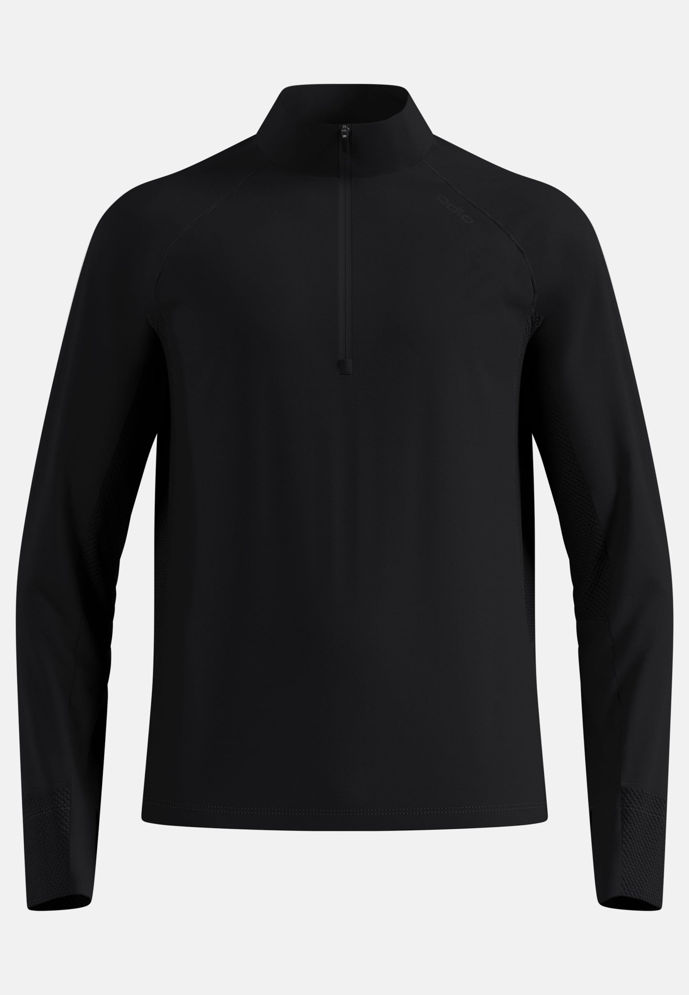 Odlo X-Alp Lauf-Mid Layer Half-Zip für Herren - Trail Running, Wandern - schwarz, M