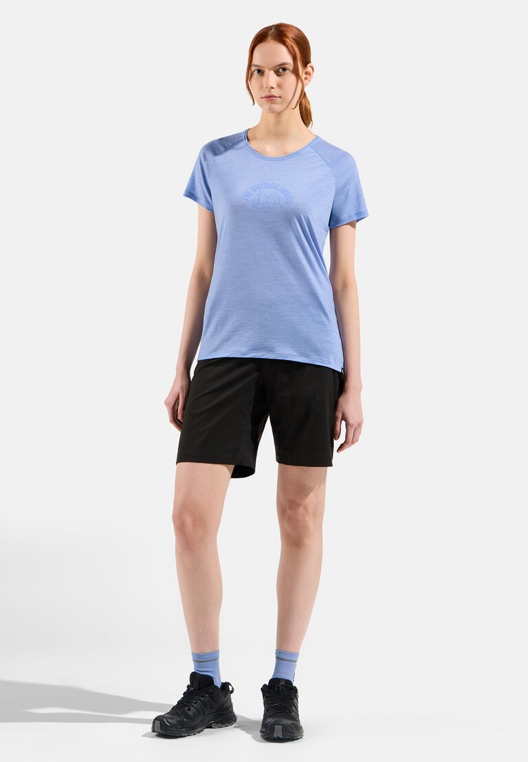 The Ride 365 Performance Wool 130 print t-shirt