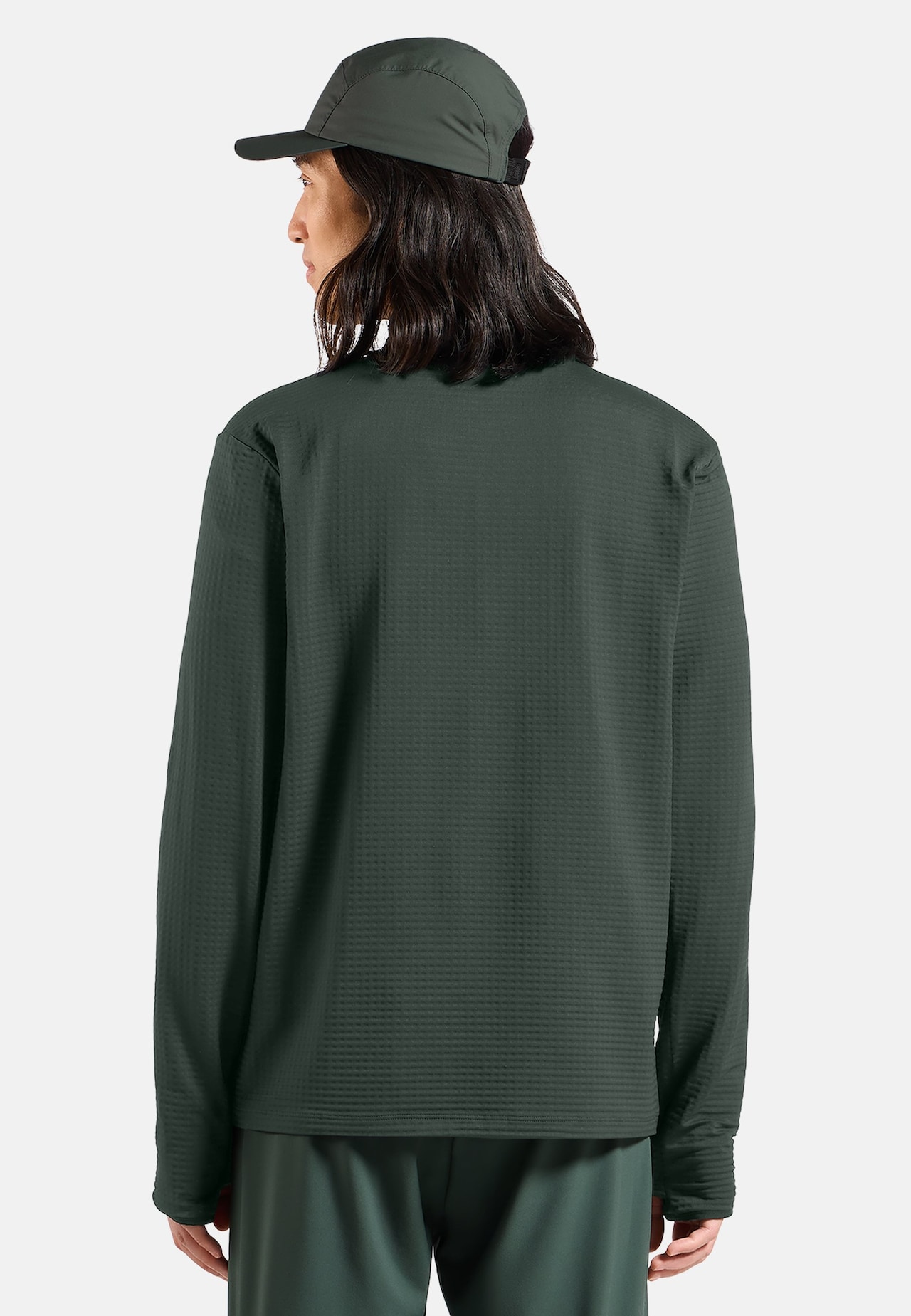 Felpa da running Essential Thermal a mezza zip