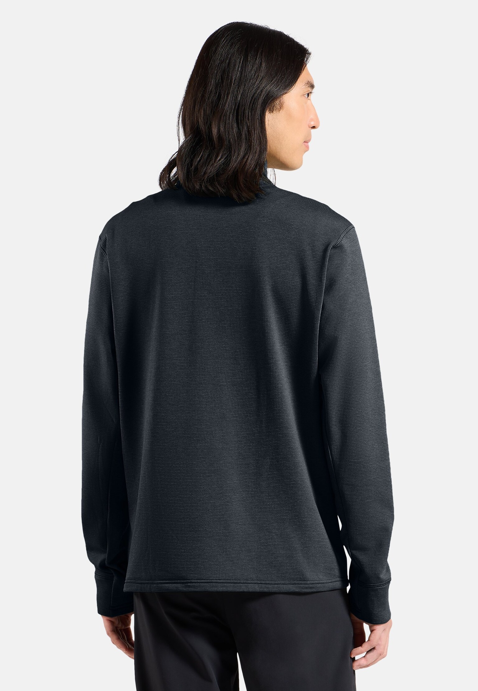 Mid layer multisport Essentials in pile con lavorazione a reticolo a zip intera