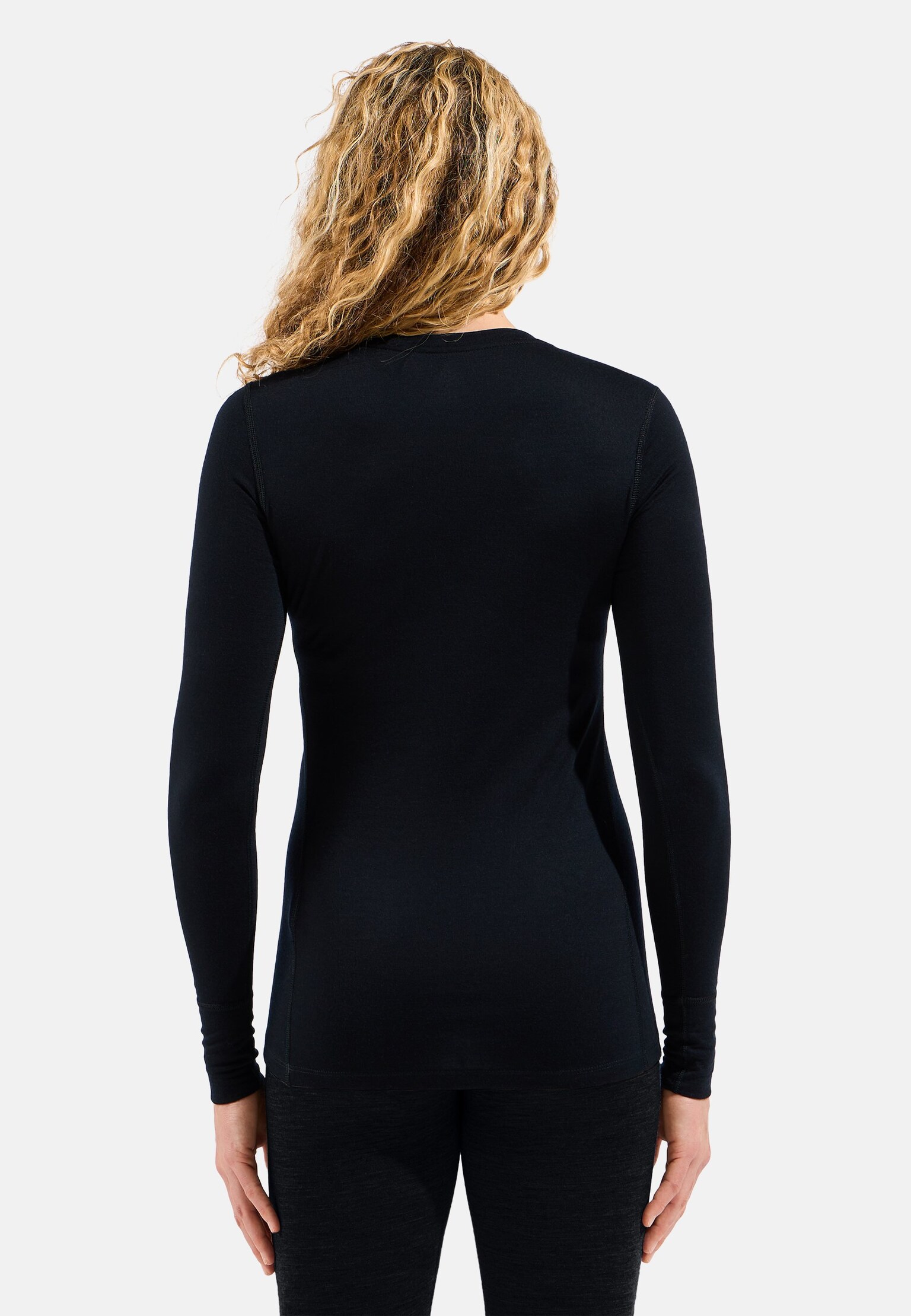 Natural 100% Merino Warm-basislaagtop met lange mouwen voor dames