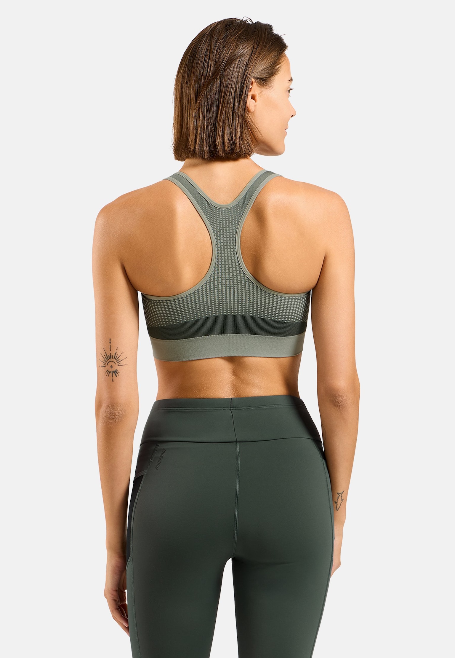 Reggiseno sportivo Seamless con zip a sostegno elevato