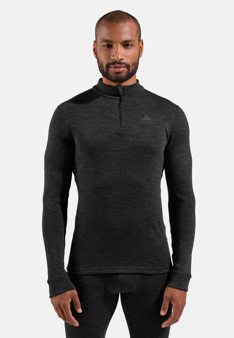 Merino 260 Base Layer Half-Zip in black | Odlo
