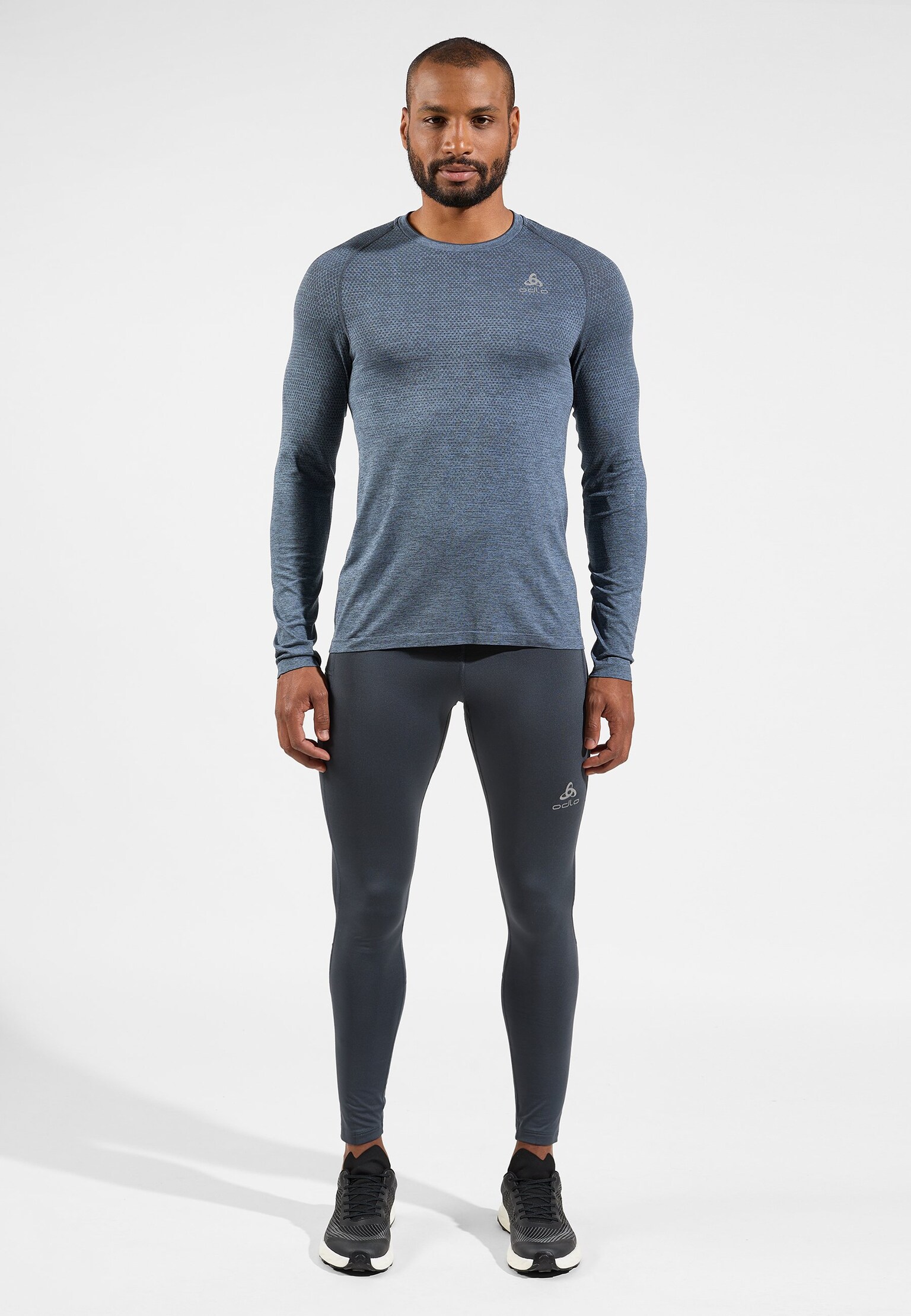 T-shirt de running sans coutures à manches longues Essentials