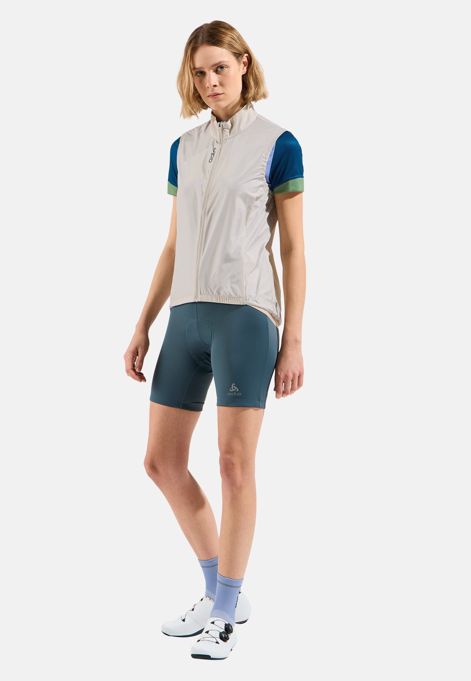 Essential Odlo Print Cycling T-Shirt Full-Zip