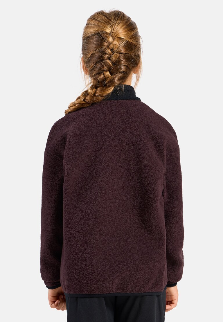 The Essentials kids' colourblock full-zip mid layer
