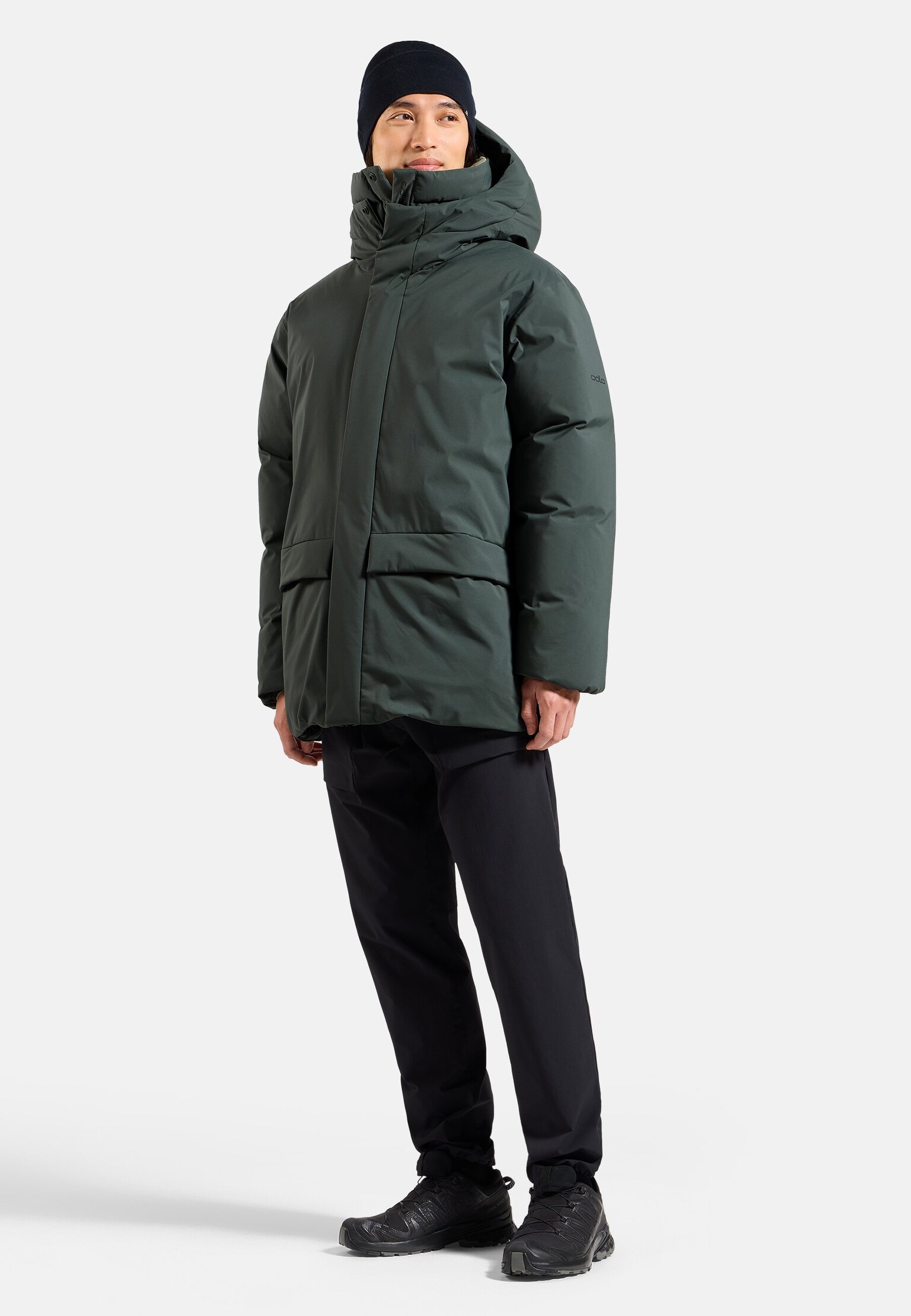 Parka à capuche réversible en duvet Ascent