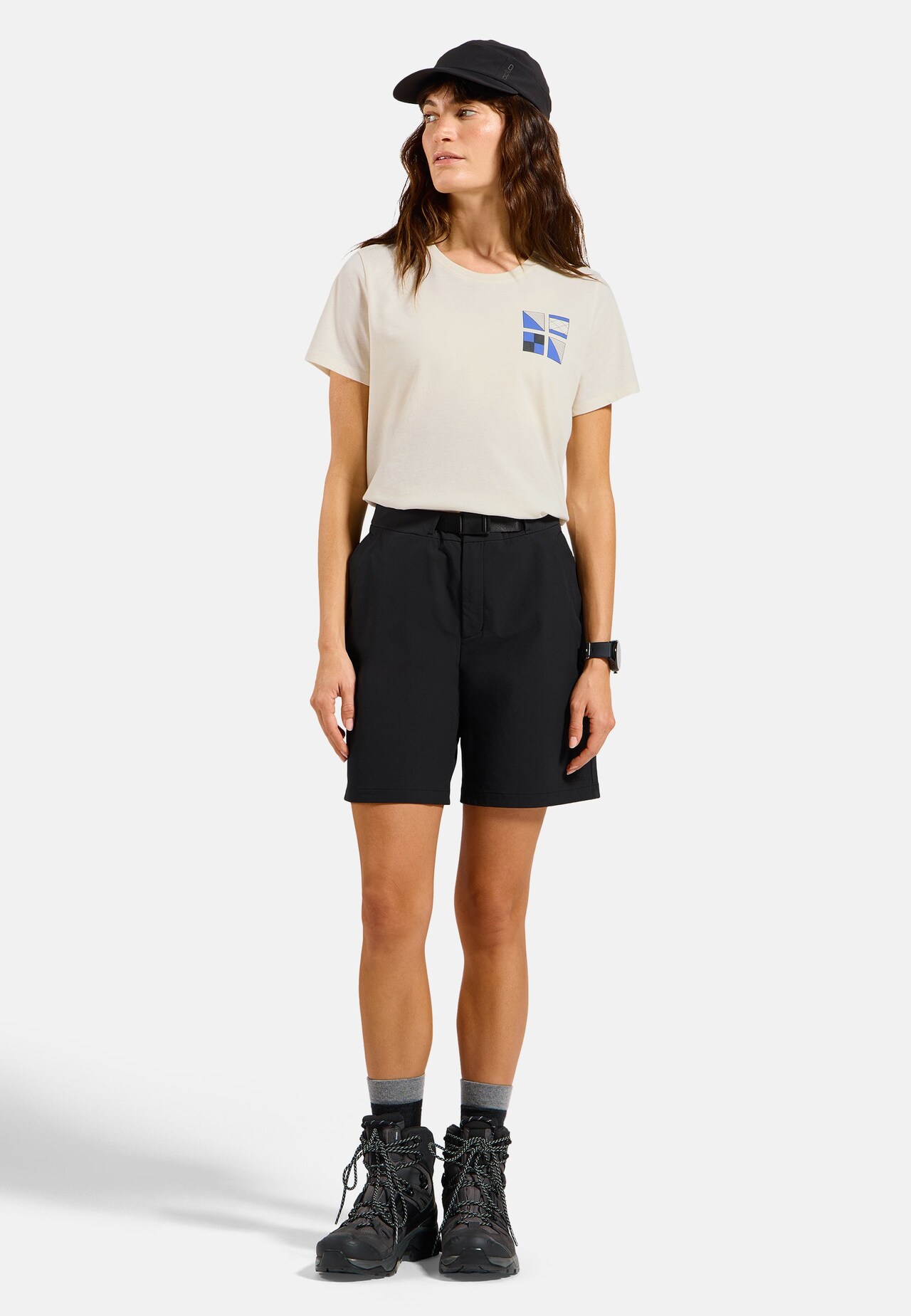 T-shirt Odlo Flags in misto cotone