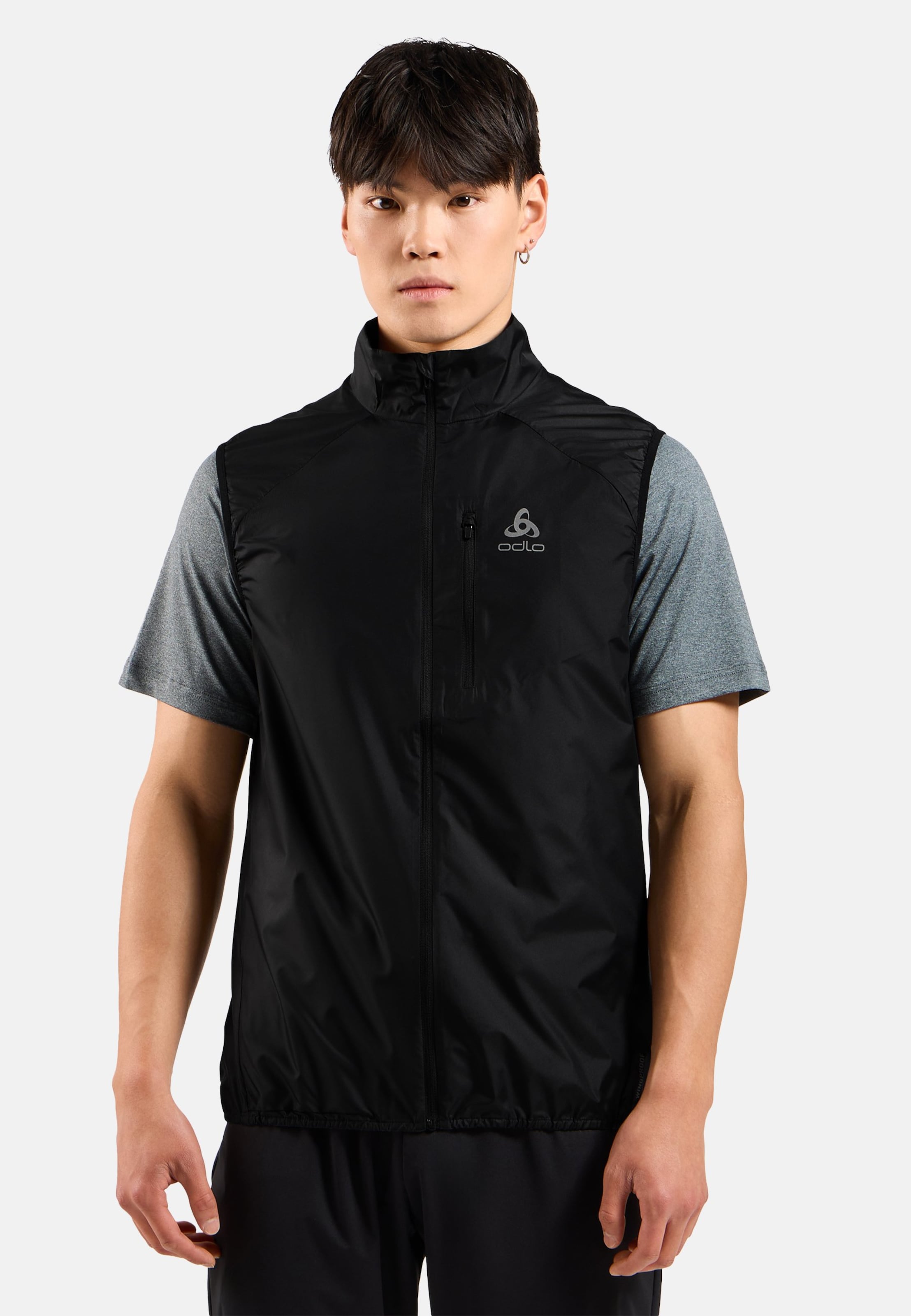 Odlo Zeroweight Laufweste für Herren - Trail Running, Running - schwarz, S