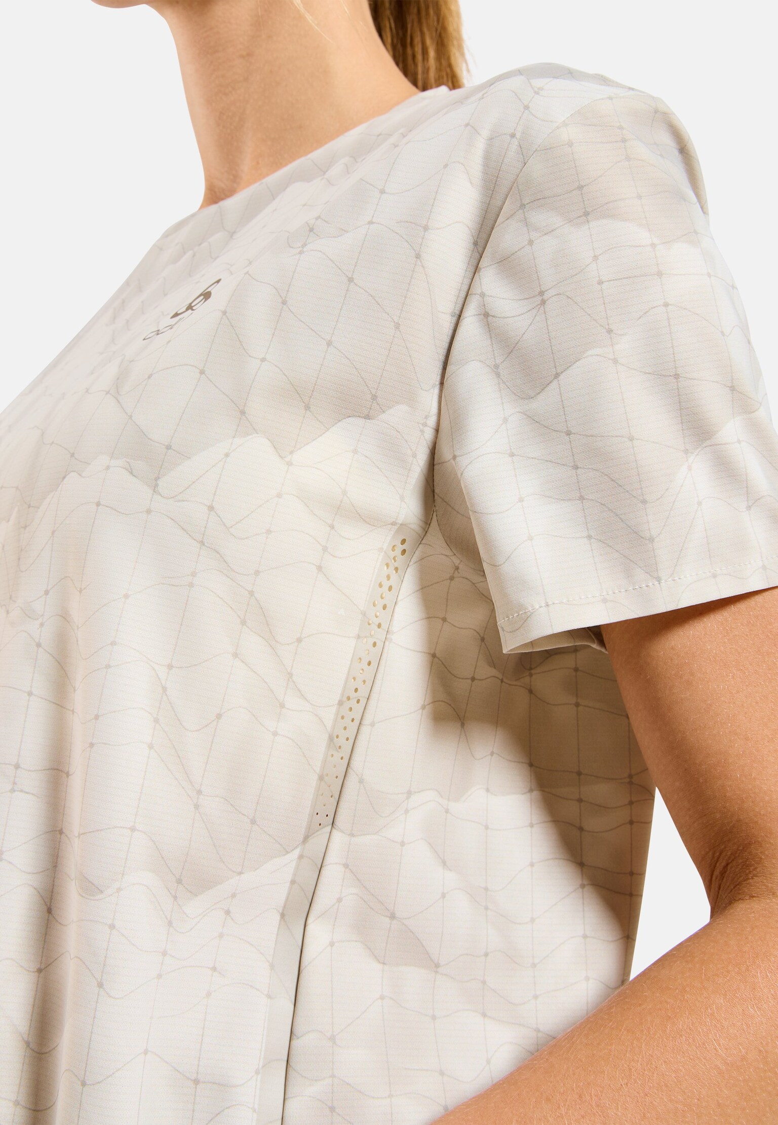 Zeroweight Chill-Tec print løpe-t-skjorte