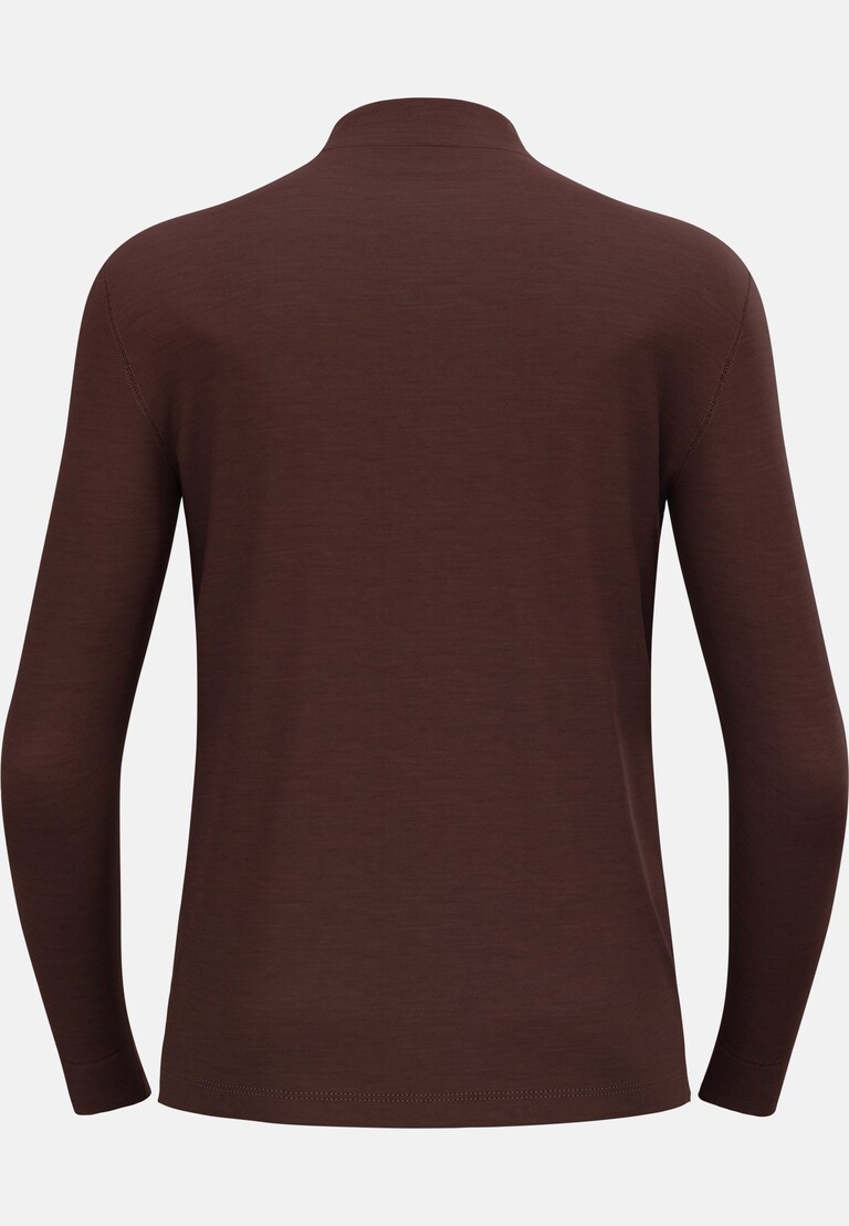 Sous-vêtement technique à manches longues et demi-zip en laine mérinos 200 Natural