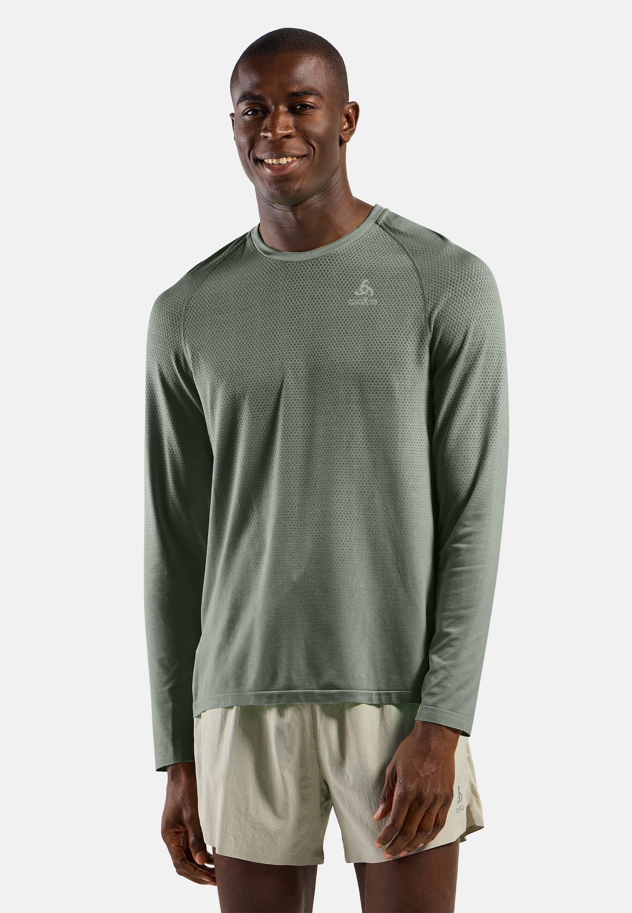 T-shirt da running Essential Seamless a maniche lunghe