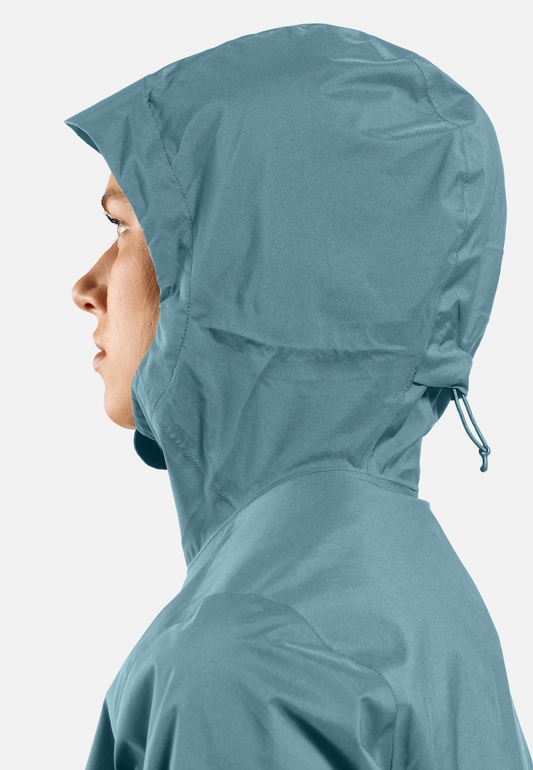 The women's Aegis 2.5L waterproof hardshell jacket