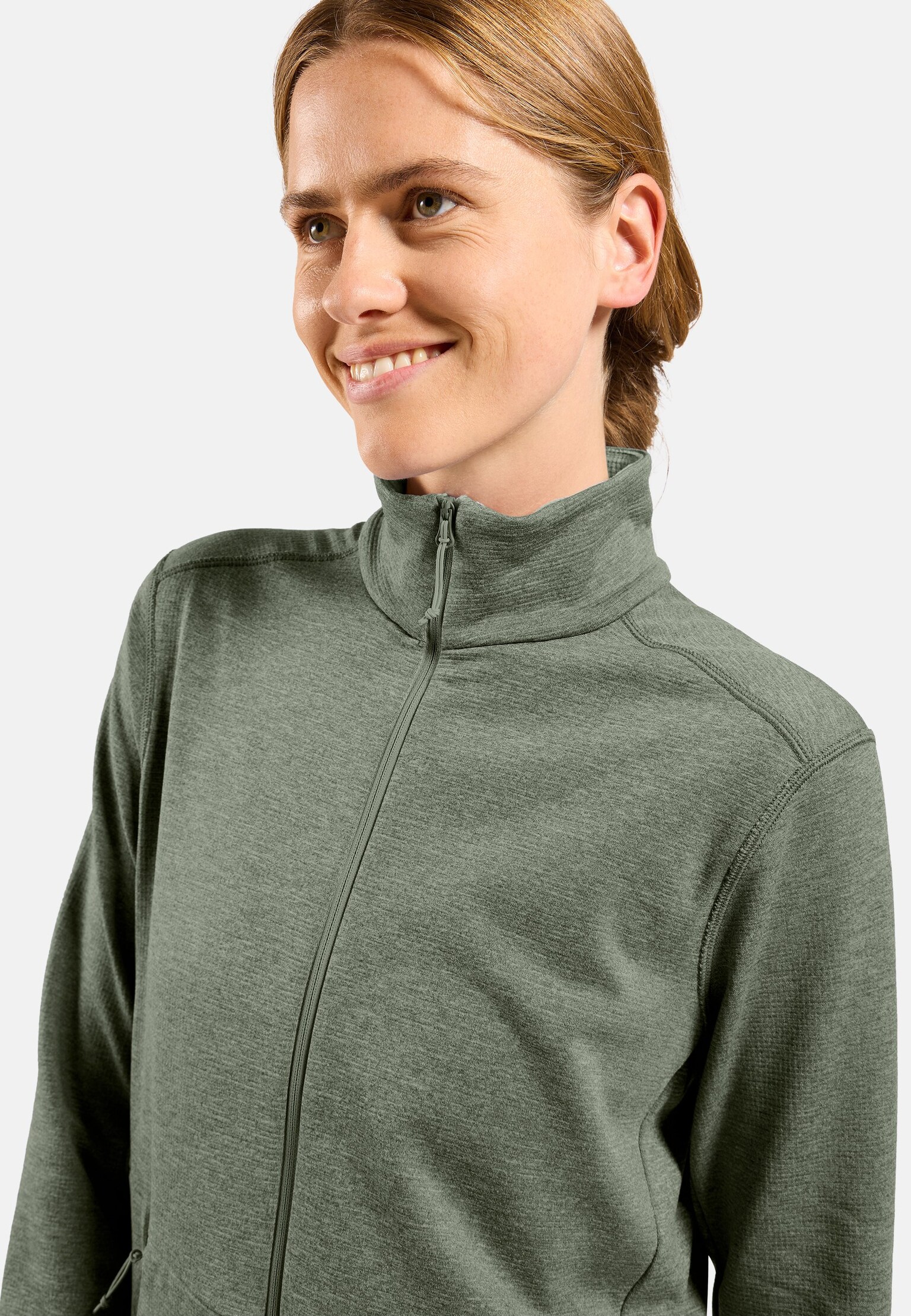 Essentials Multisport Mid Layer aus Grid-Fleece mit Reissverschluss