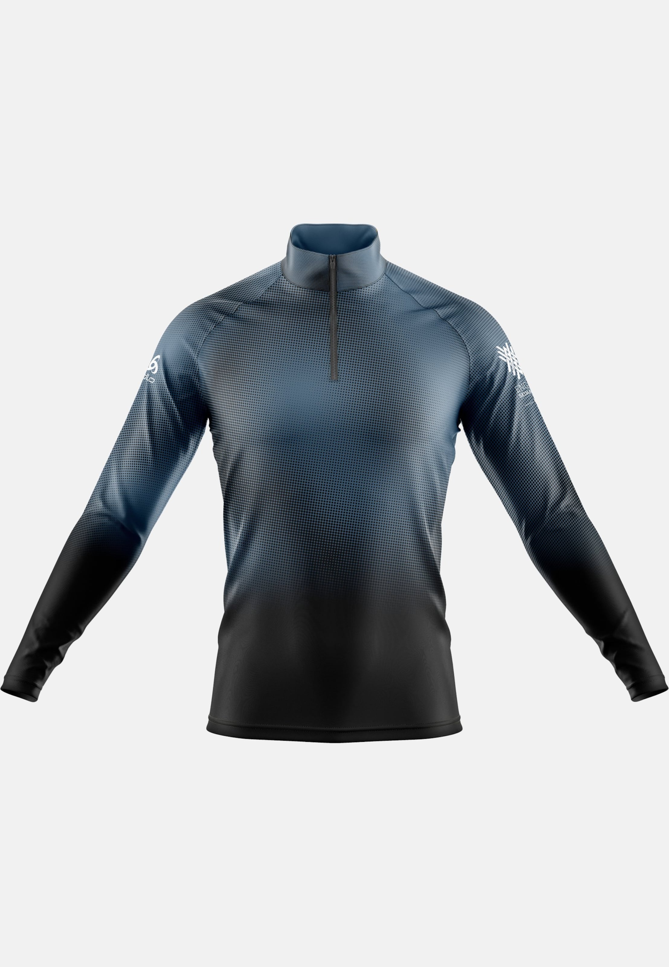 Odlo Odlo x Engadin Skimarathon Langlauf-Rennanzug-Oberteil für Herren - Skilanglauf - blau, XL