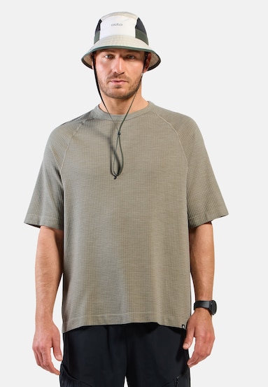 The Cubic Merino short-sleeve crew neck t-shirt