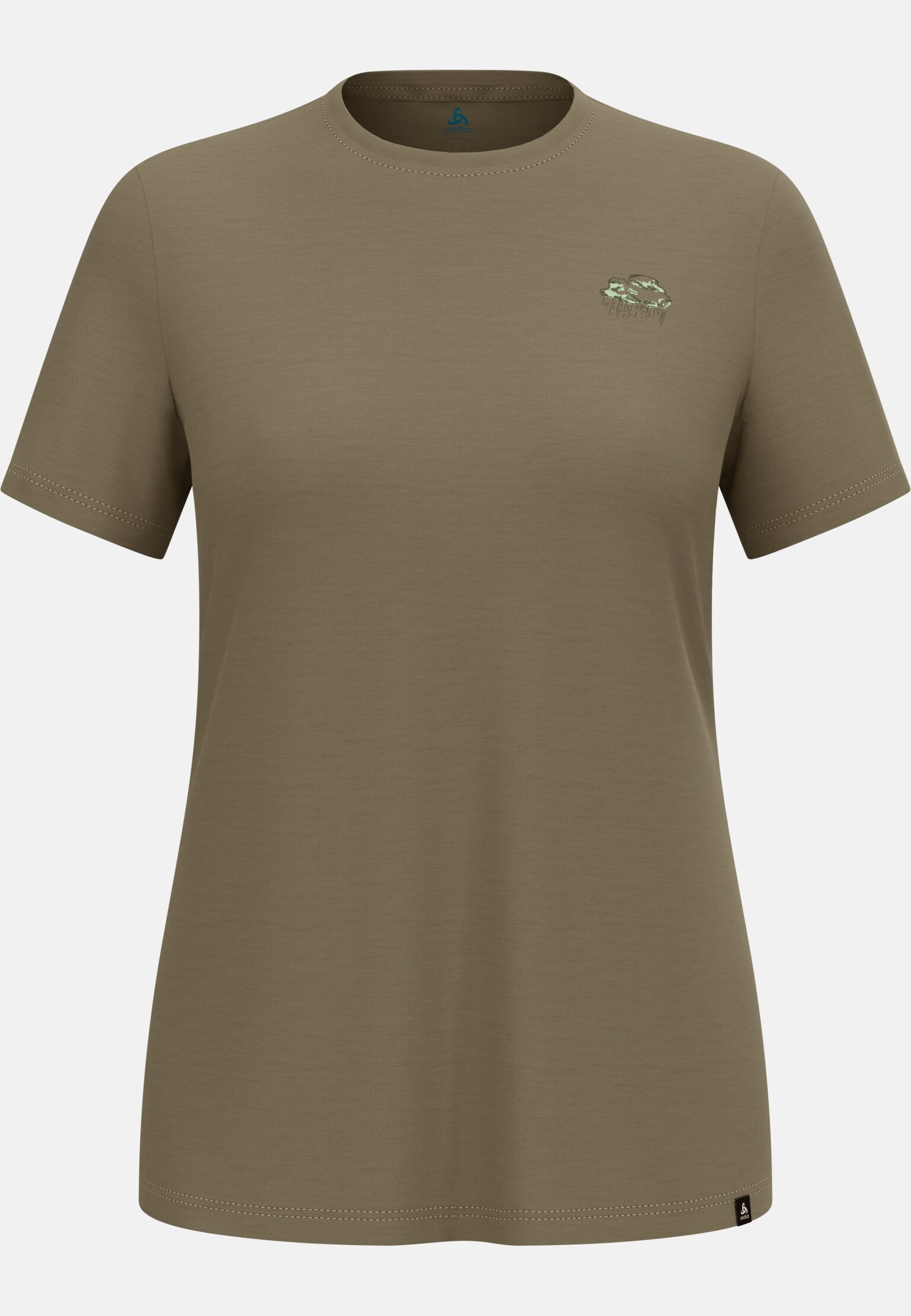 Ascent Merino 160 T-Shirt mit Regenwolken-Motiv