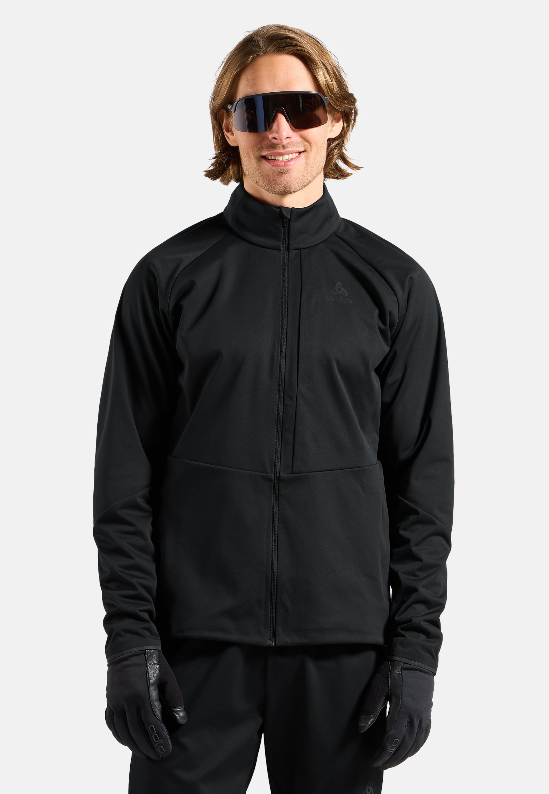 Odlo Winddichte Zeroweight Elite Langlaufjacke für Herren, S, schwarz