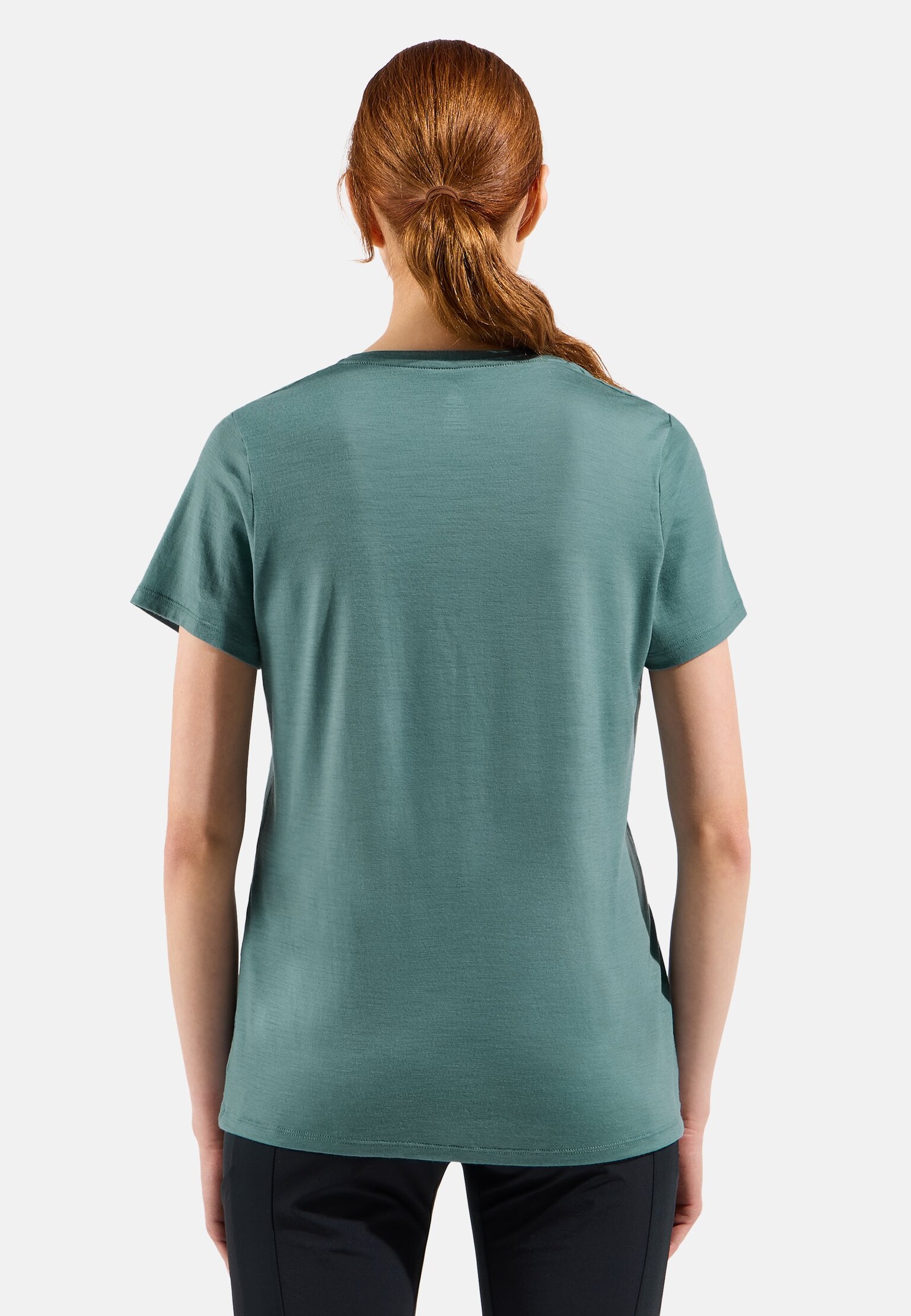 T-shirt Ascent merino 160 con stampa alberi e logo