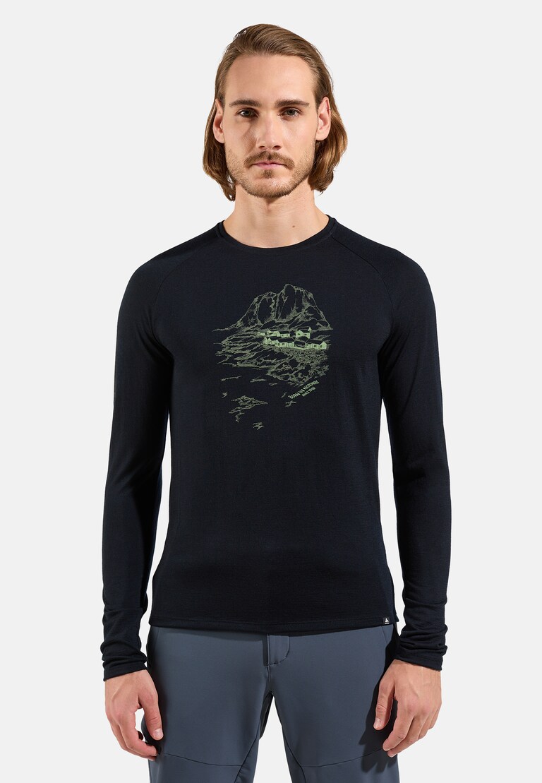 The Ascent 365 merino 200 Norway graphic