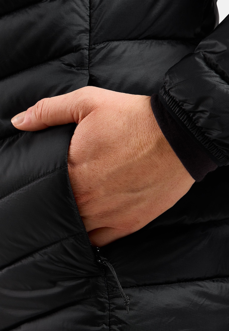 The X-Alp packable hooded down jacket